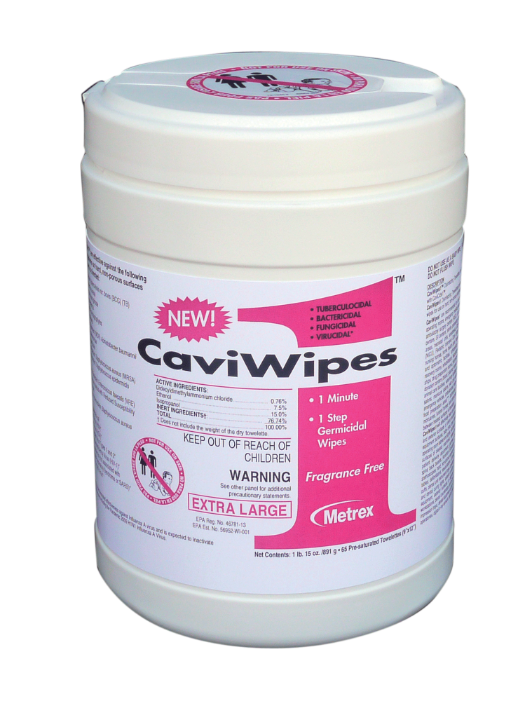 CaviWipes1, 9" x 12", Extra Large, 65 Wipes/Box product image