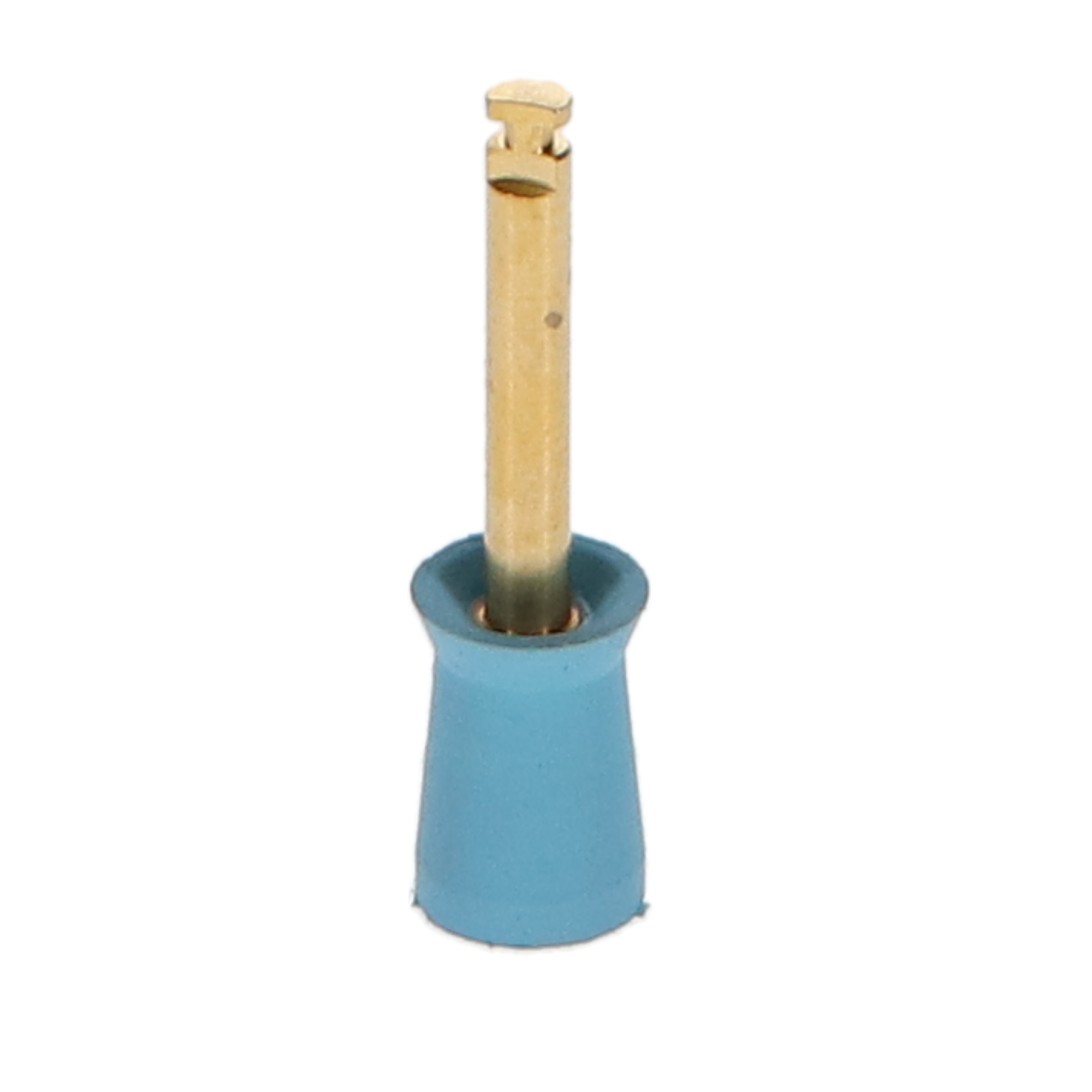 Prophy Cups, Non-Latex, Latch Mandrel, Rib &amp; Web, Aqua Unscented, 1000/Pk, 402-S-1000 image