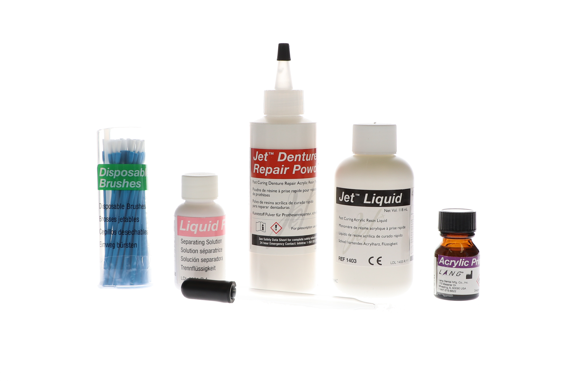 Jet Denture Repair Acrylic Professional Pack, Clear, 1/Pk product image