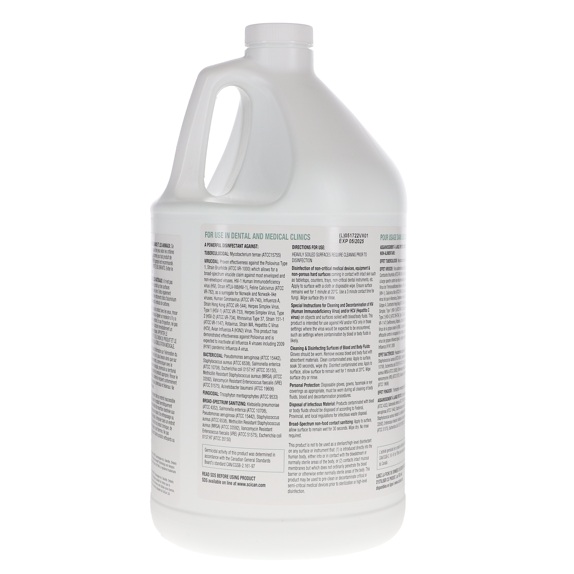 Optim 33TB, Disinfectant Liquid, 4 L Bottle, Aloe Scent, 1/Pk, SCI334X4-ALOE thumbnail 2