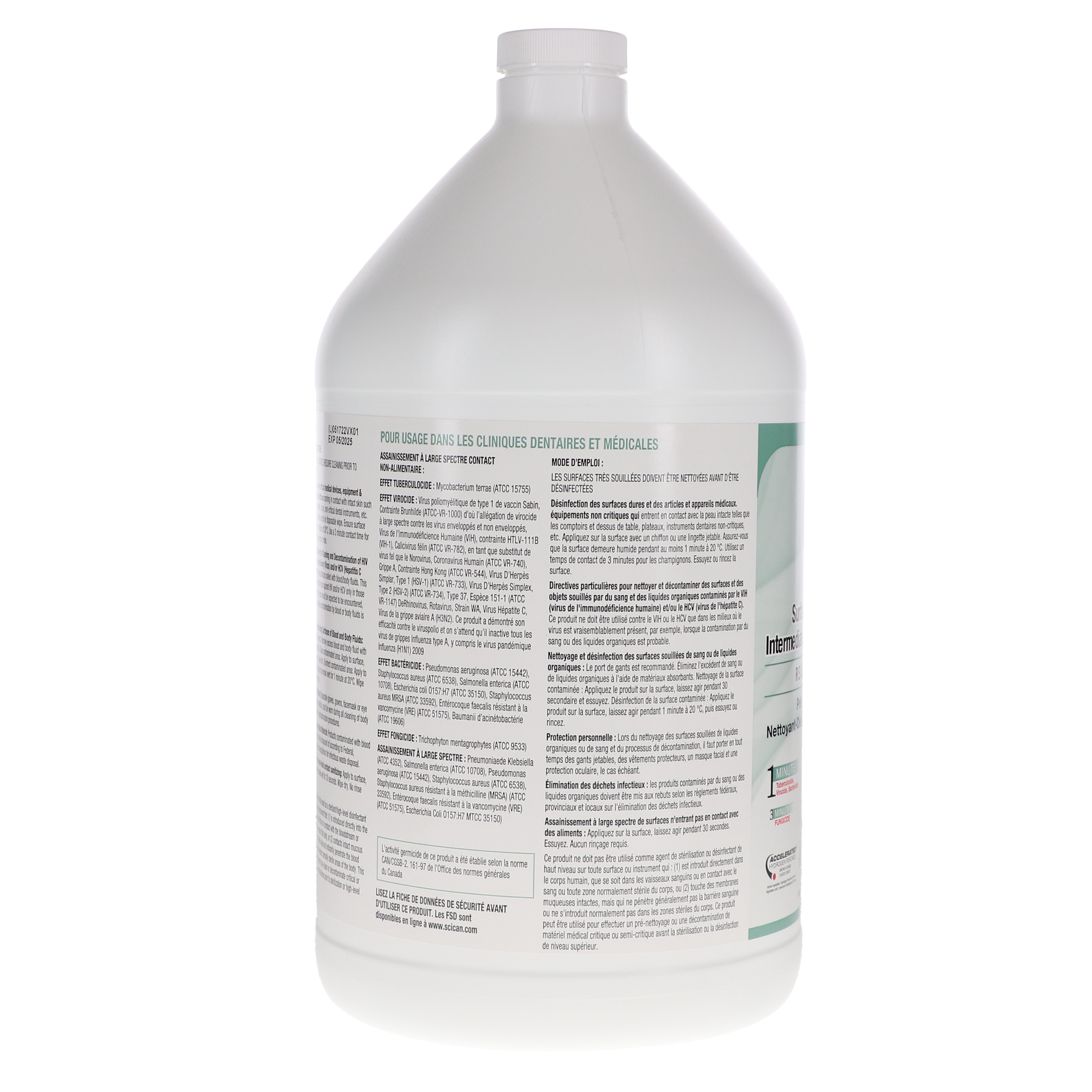Optim 33TB, Disinfectant Liquid, 4 L Bottle, Aloe Scent, 1/Pk, SCI334X4-ALOE thumbnail 5
