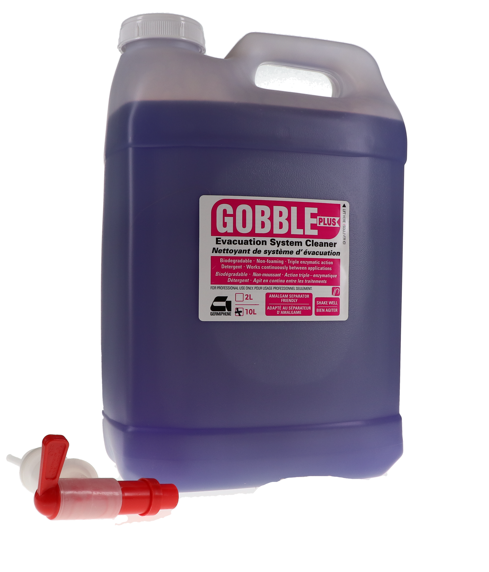 Gobble Plus Evacuation System Cleaner, Terra Pak, 10 L/Jug, 1/Pk, GOB-AS-TP product image