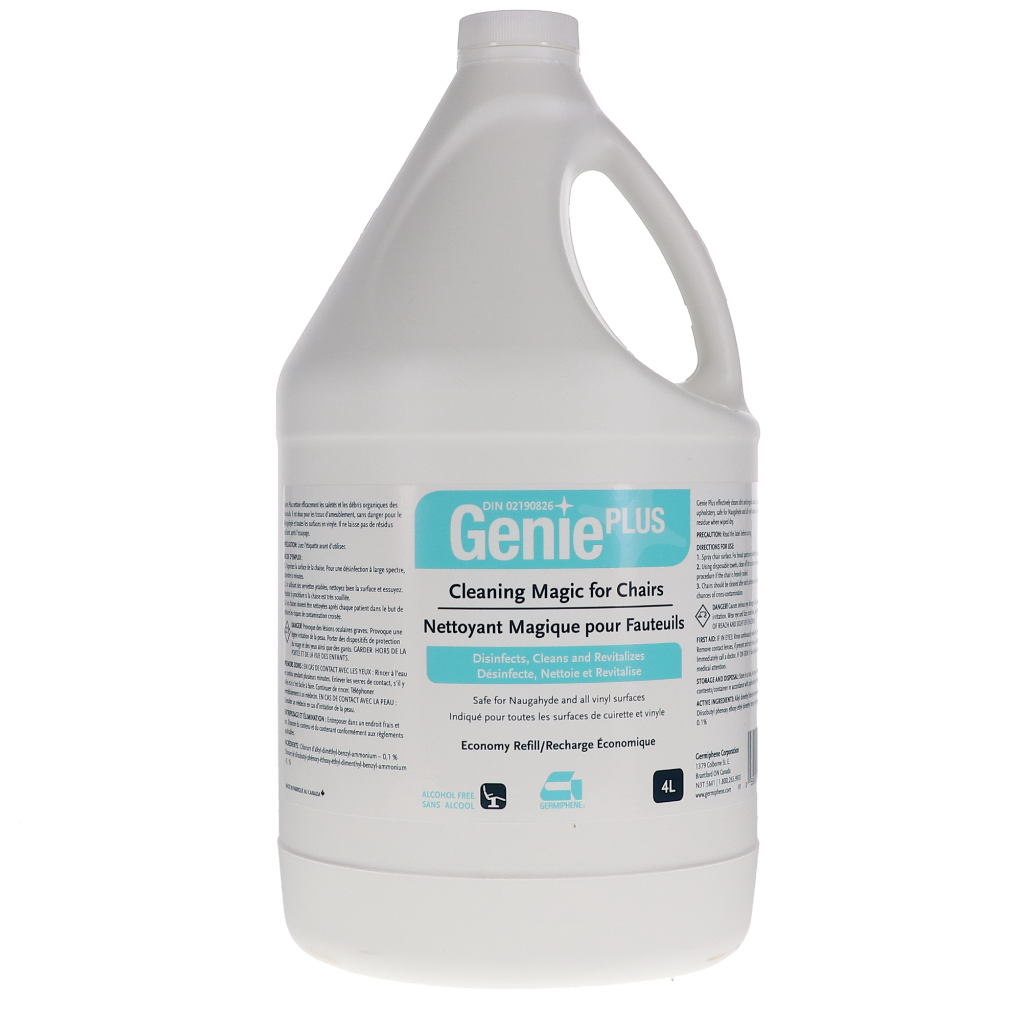 Genie Plus Chair Disinfectant and Cleaner, 4L, 1/Pk, GE-M thumbnail 6