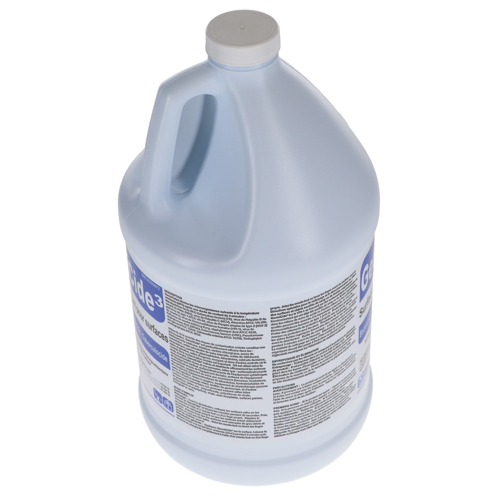 GermiCide 3 Broad-Spectrum Multi-Surface Disinfectant, 3.78 L Bottle, Unscented, 1/Pk, GERMI-3XXL, GERMI-3-XXL thumbnail 5