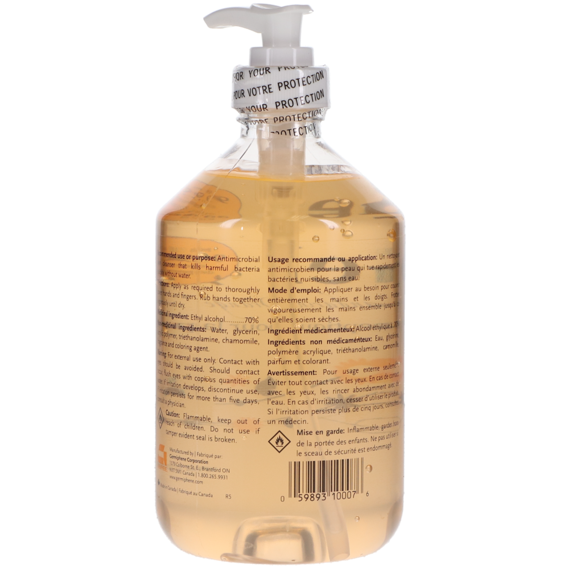 IC-Gel Antiseptic Skin Gel, 480 ml, Orange Mandarin, 1/Pk, IC-GEL-L-MAN thumbnail 3