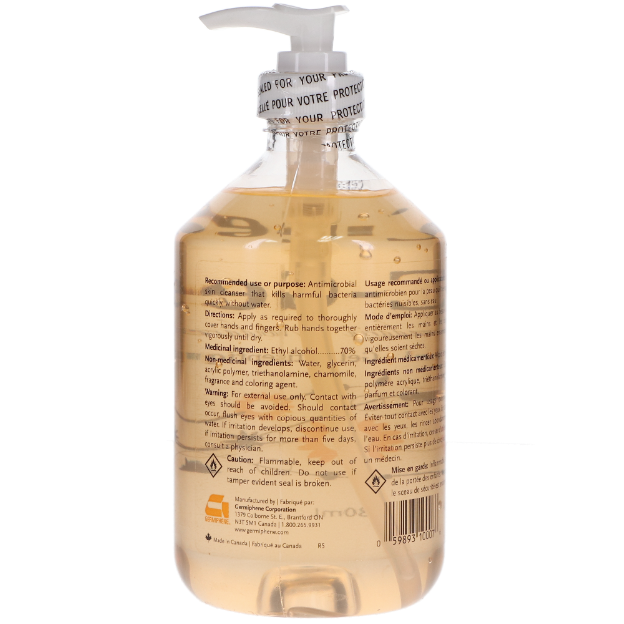 IC-Gel Antiseptic Skin Gel, 480 ml, Orange Mandarin, 1/Pk, IC-GEL-L-MAN thumbnail 4