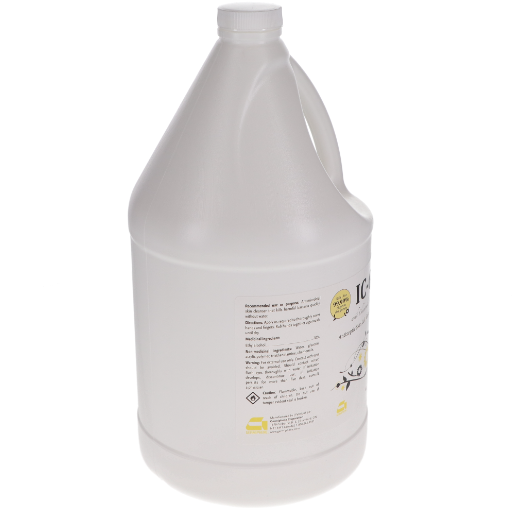 IC-Gel Antiseptic Skin Gel, 4 L, Chamomile, 1/Pk, IC-GEL-XXL-C thumbnail 2