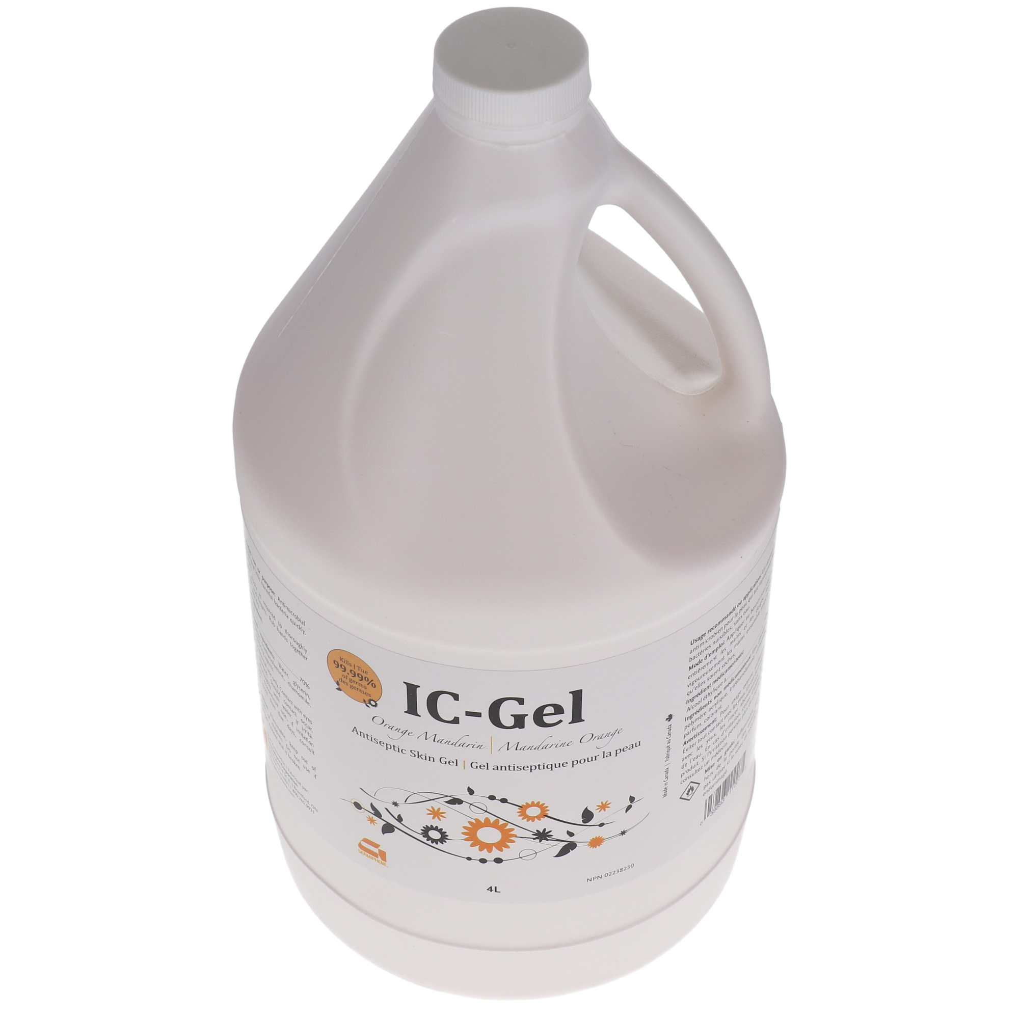 IC-Gel Antiseptic Skin Gel, 4 L, Orange Mandarin, 1/Pk, IC-GEL-XXL-M thumbnail 2