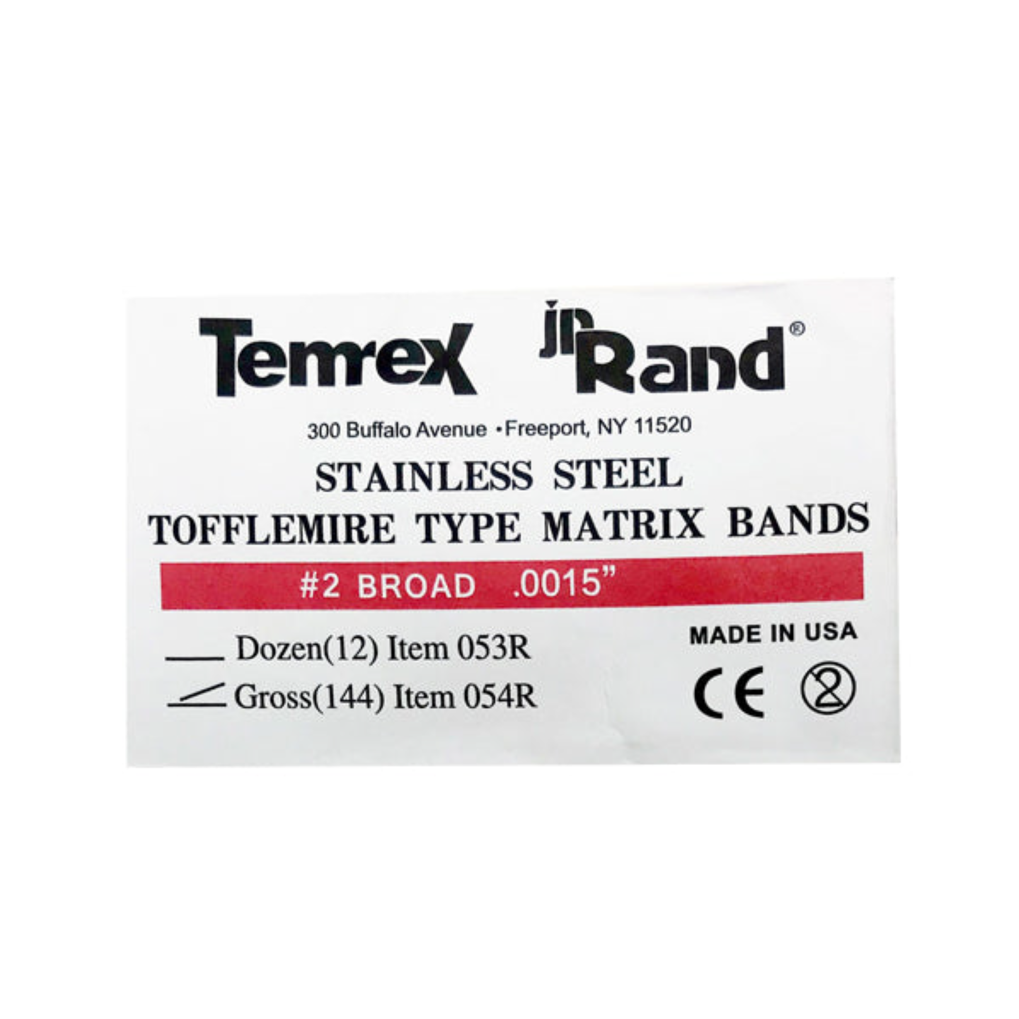 Matrix Bands .0015 144/Pk #2, 054R product image
