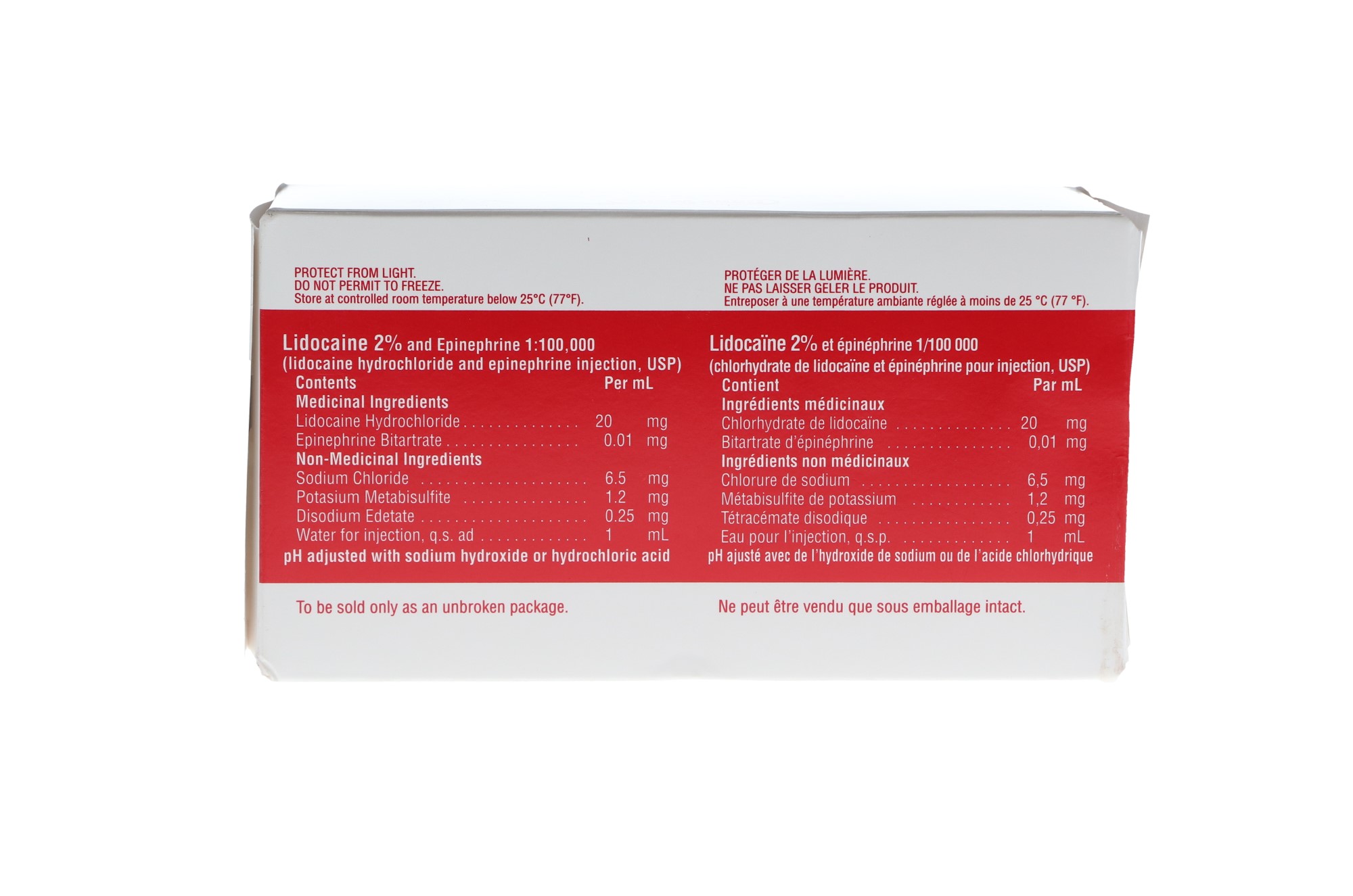 Cook-Waite, Lidocaine HCl 2%, with Epinephrine, 1:100,000, 1.8 ml, Red, 50/Pk, 99168 thumbnail 4