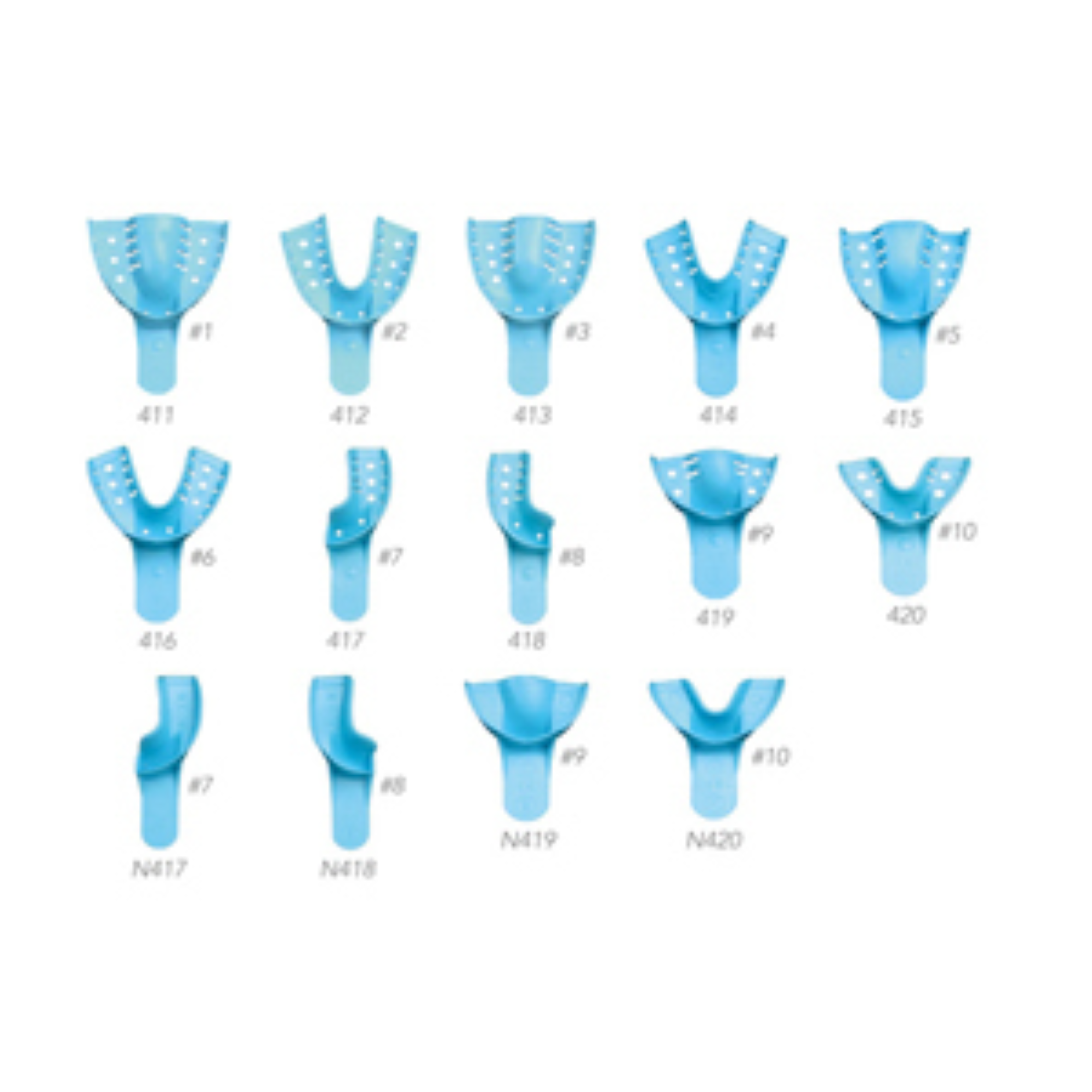 Defend Disposable Impression Trays - Solid, # 8 Quadrant UR/LL, 12/Pk, IT7018 product image