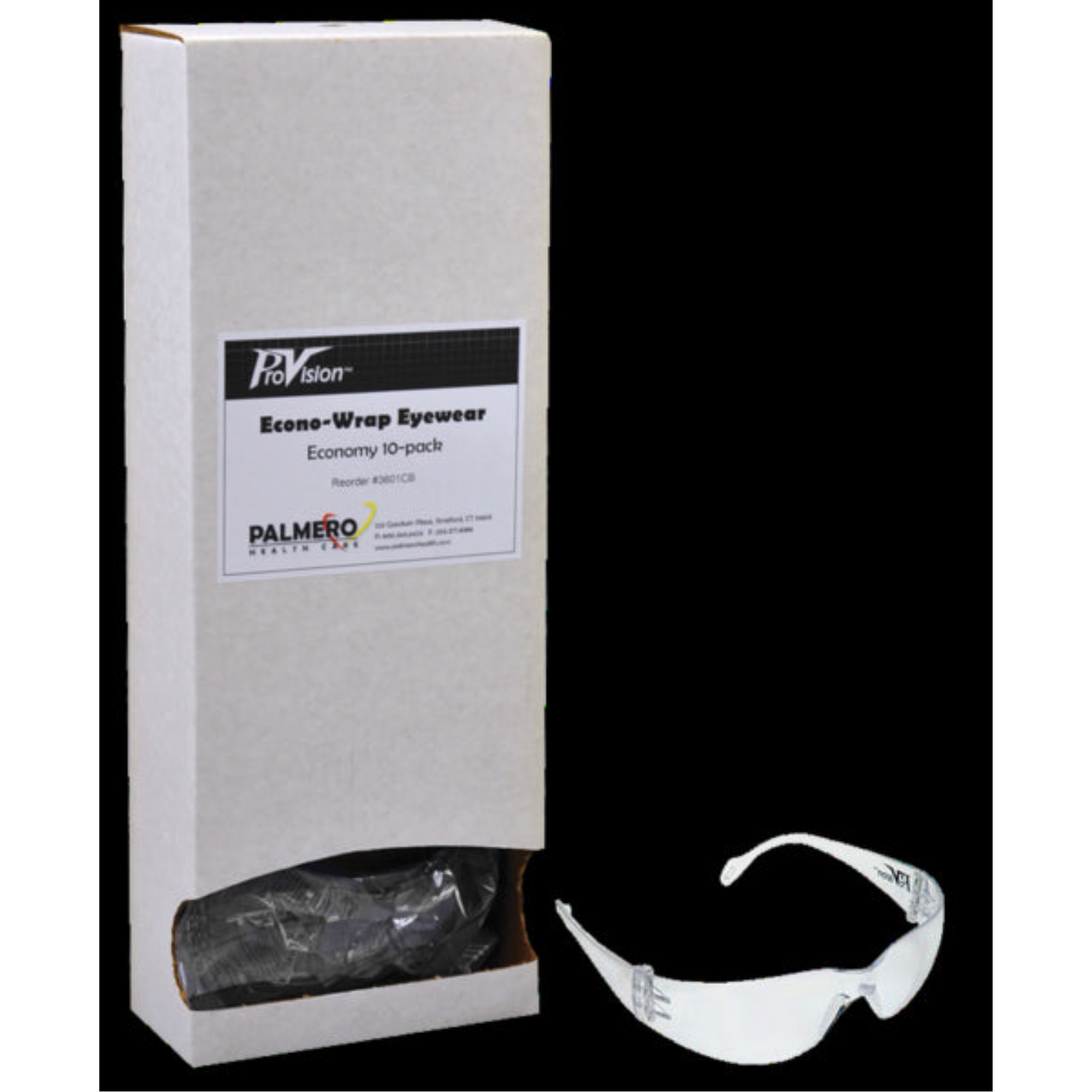 Econo Wrap Eyewear, 10-Pack Dispenser with Clear Eyewear product image