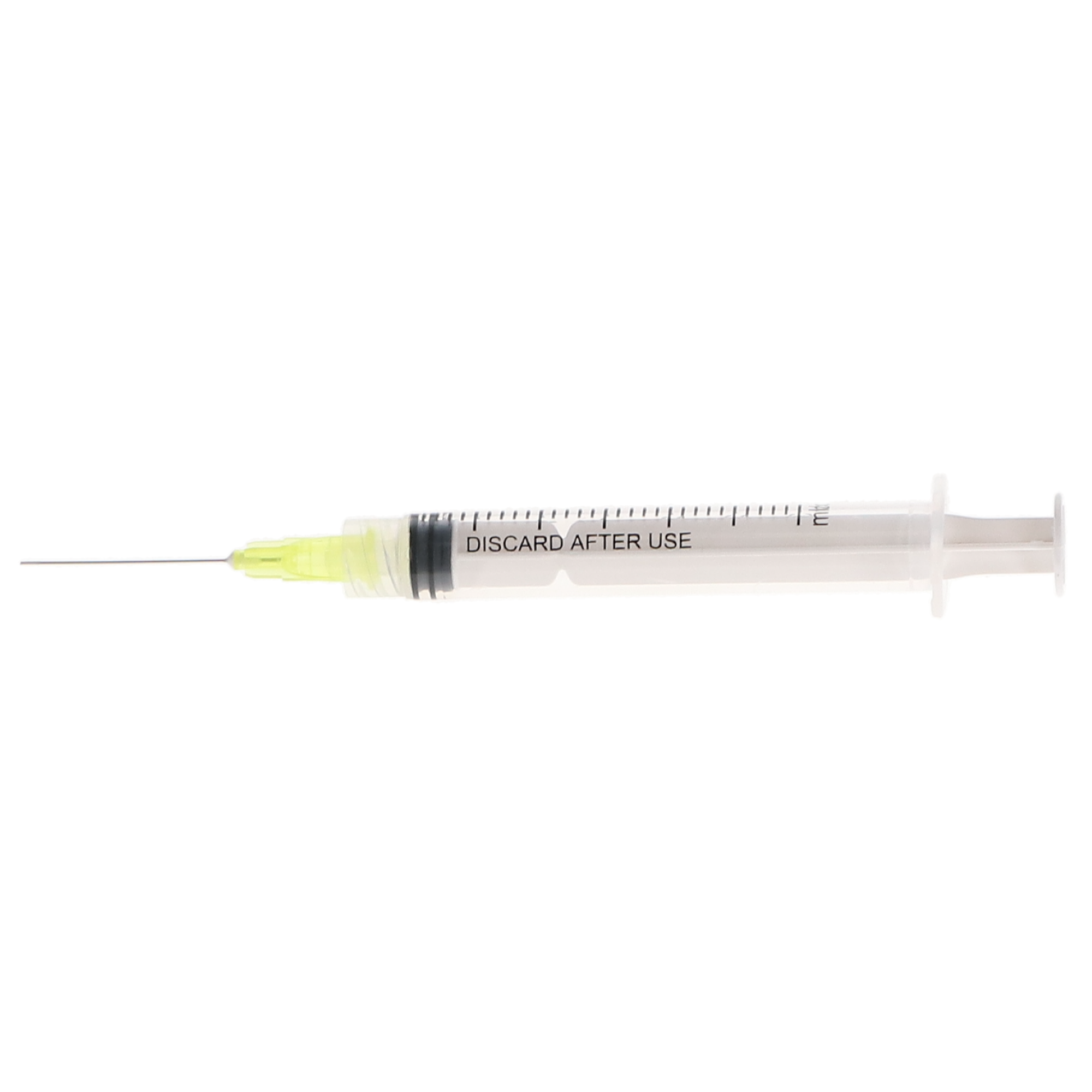 Monovac Pre-Tipped Irrigator Syringes, Monoject-Style Side-Vented Needles, 3 cc, 27 Ga, Yellow, 100/Pk, INT-MPT0327 image