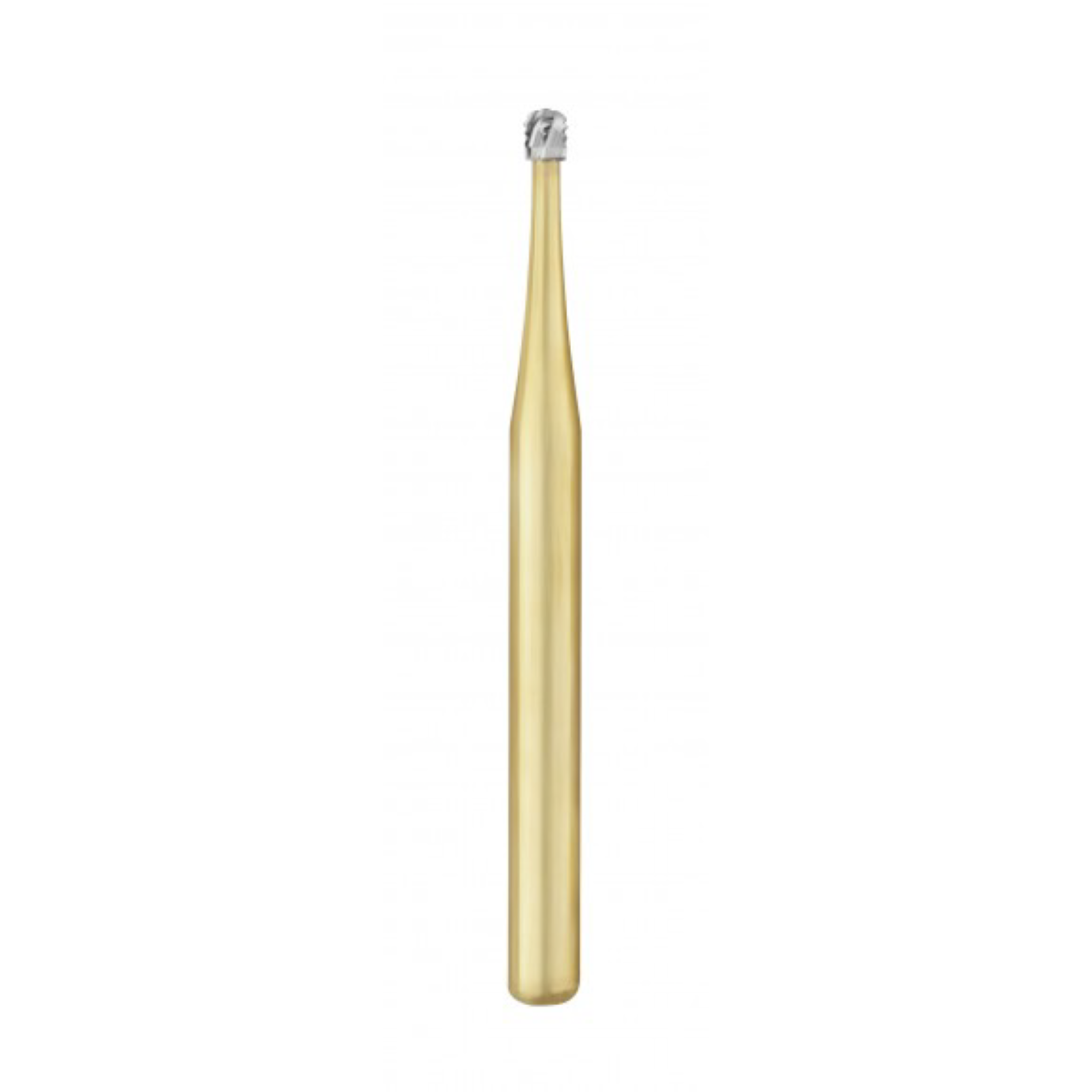 Great White Gold Series Carbide Burs, FG, Round, # 2, 5/Pk product image