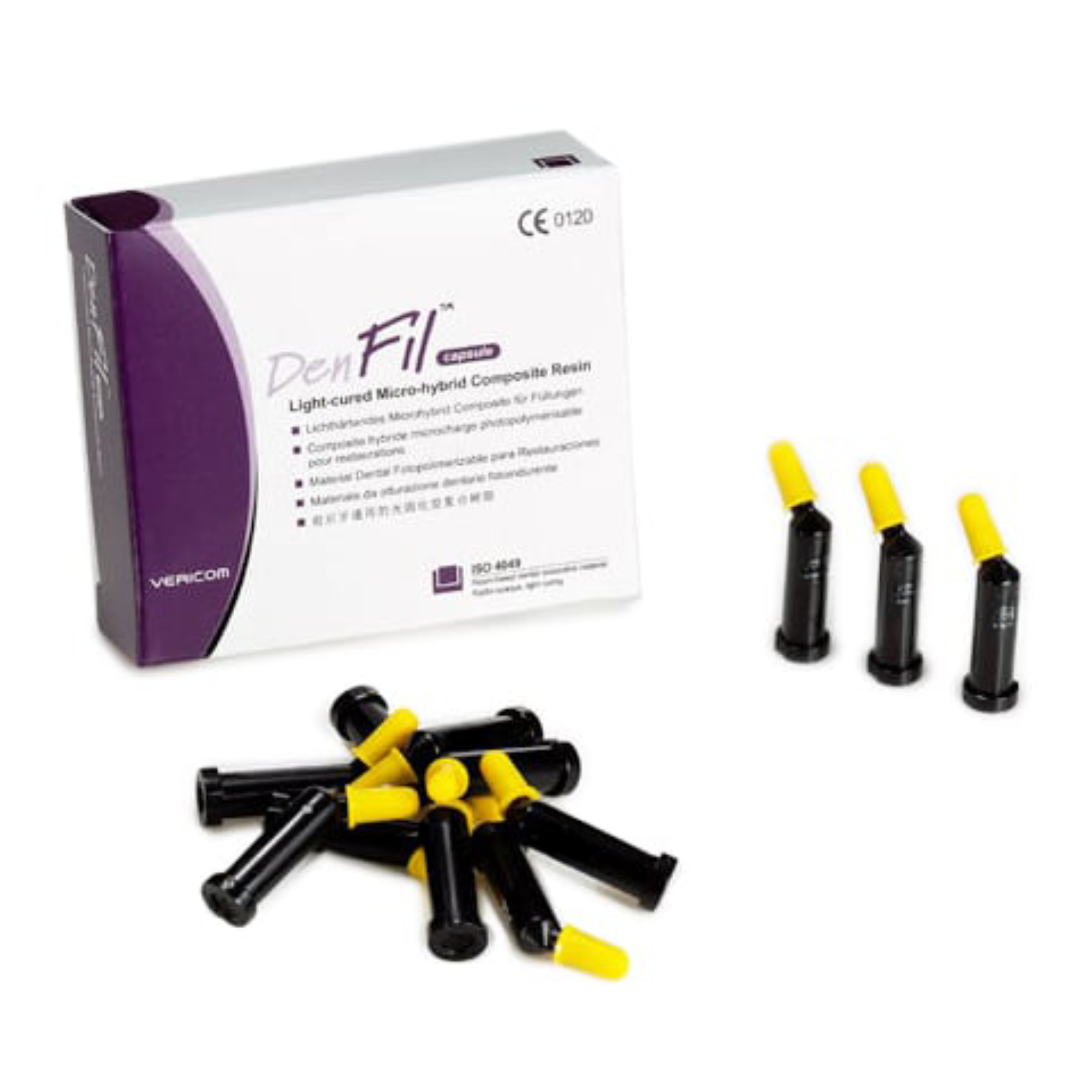 Vericom - DenFil Capsule Refill A3, Light-Cured Restorative Micro Hybrid Composite Resin product image