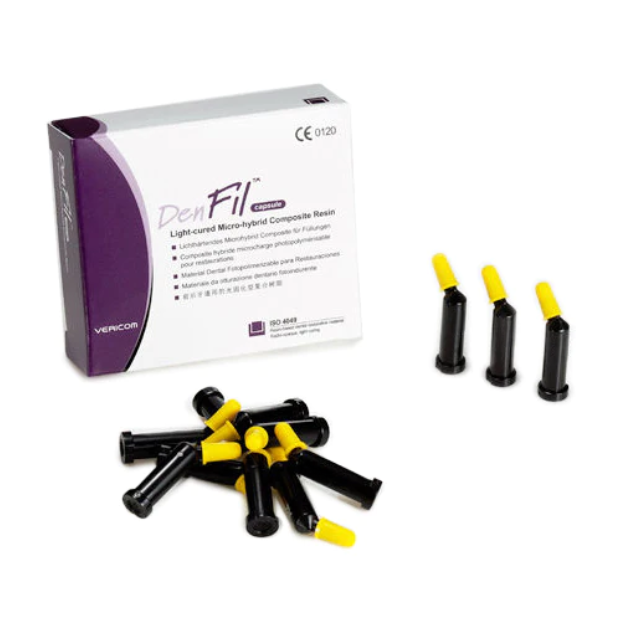 Vericom - DenFil Capsule Refill B2, Light-Cured Restorative Micro Hybrid Composite Resin product image