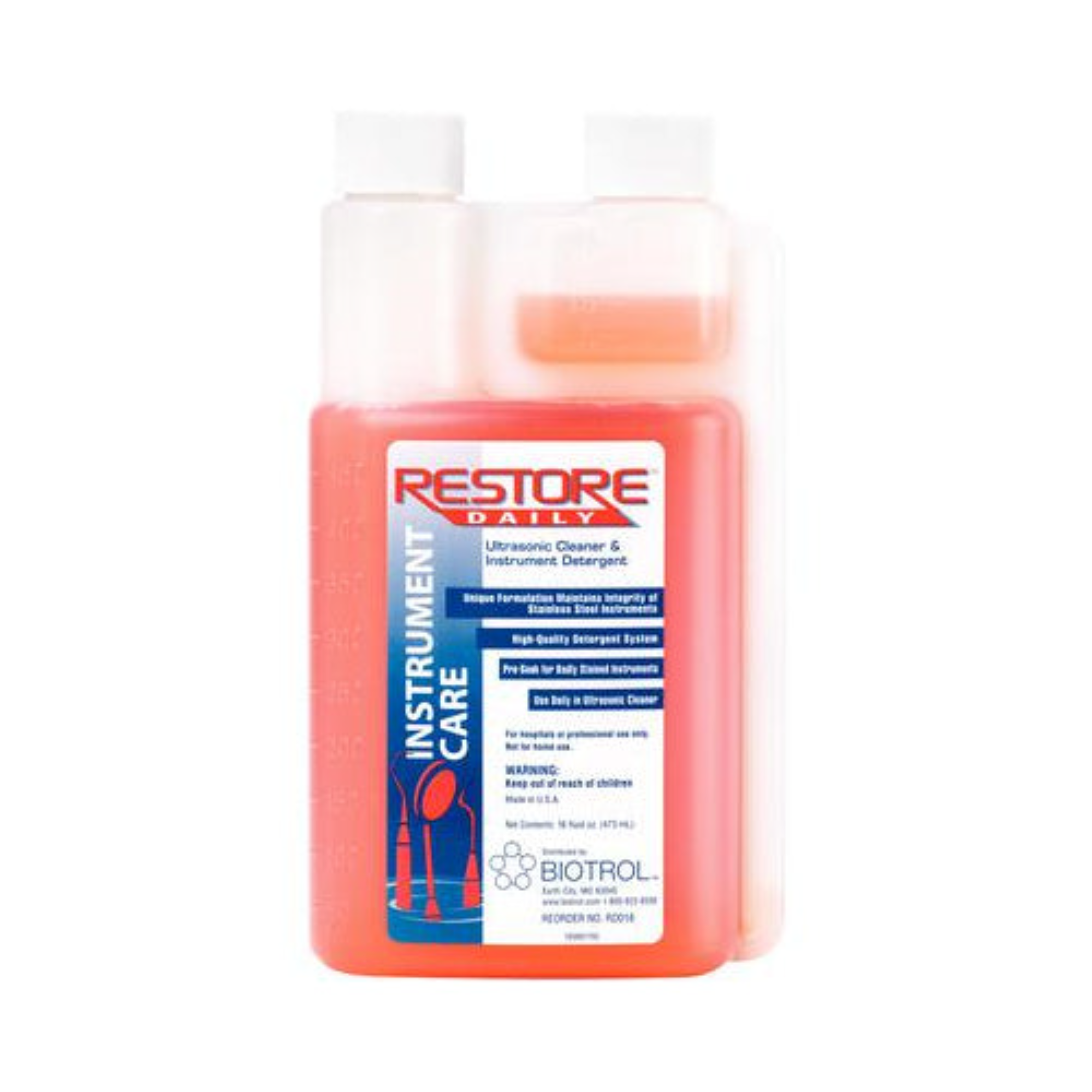 Restore Daily Concentrated Liquid Detergent 16 oz. Bottle. Ultrasonic Cleaner product image