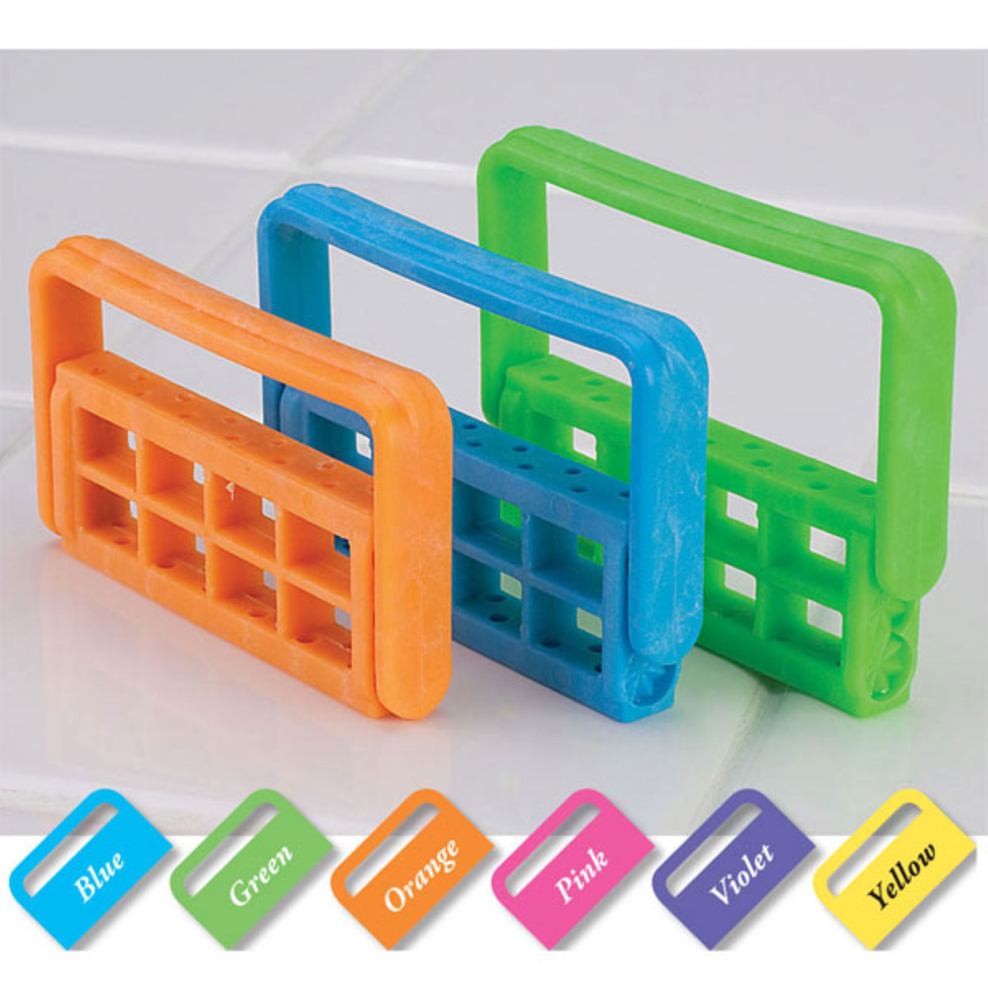 Bur Caddy, Autoclavable, 12-Hole, FG/RA, Neon Purple, 1/Pk, 400BC-10N thumbnail 2