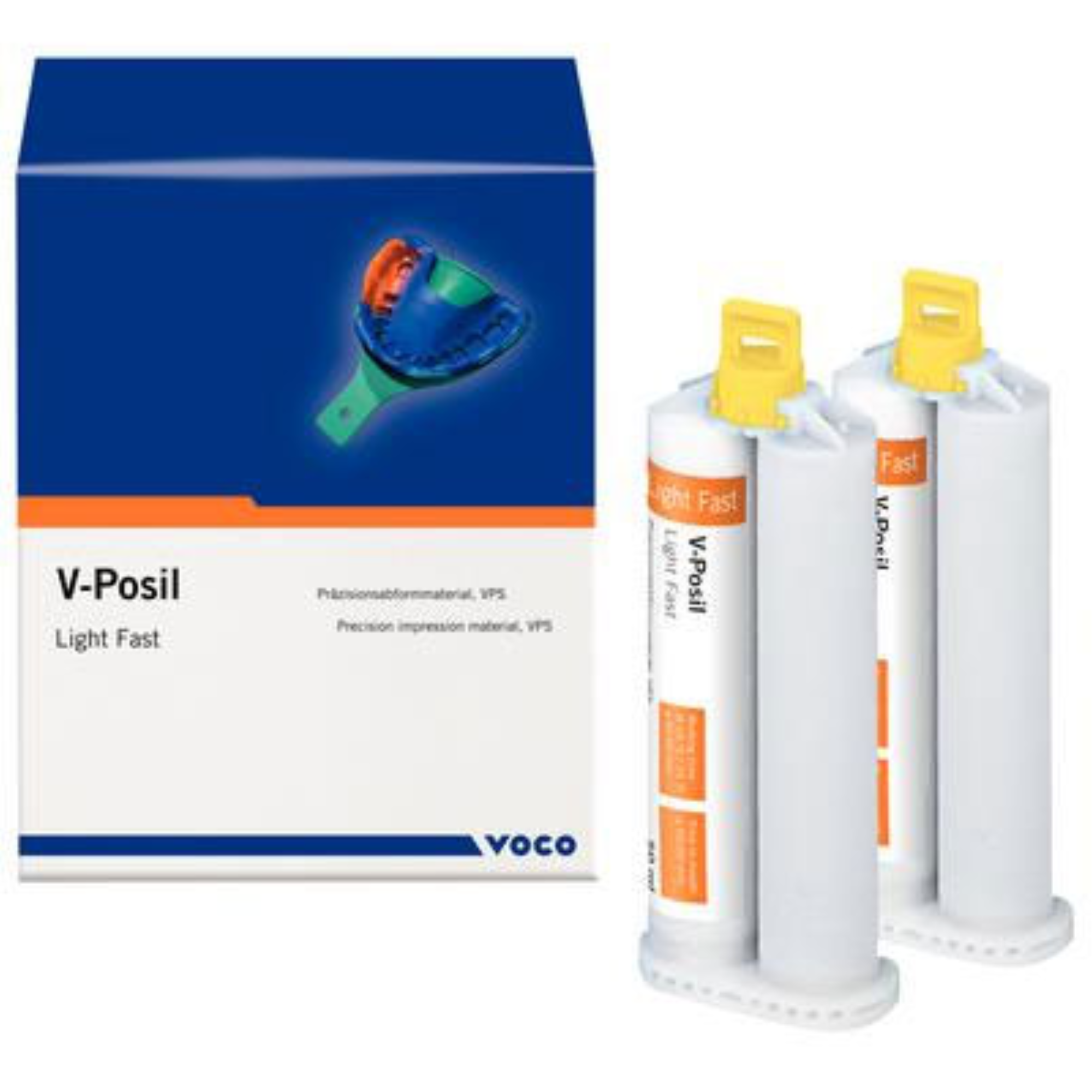 V-Posil Light Fast - Cartridges, 2 x 50ml. Precision Impression Material. Time, 2573 product image