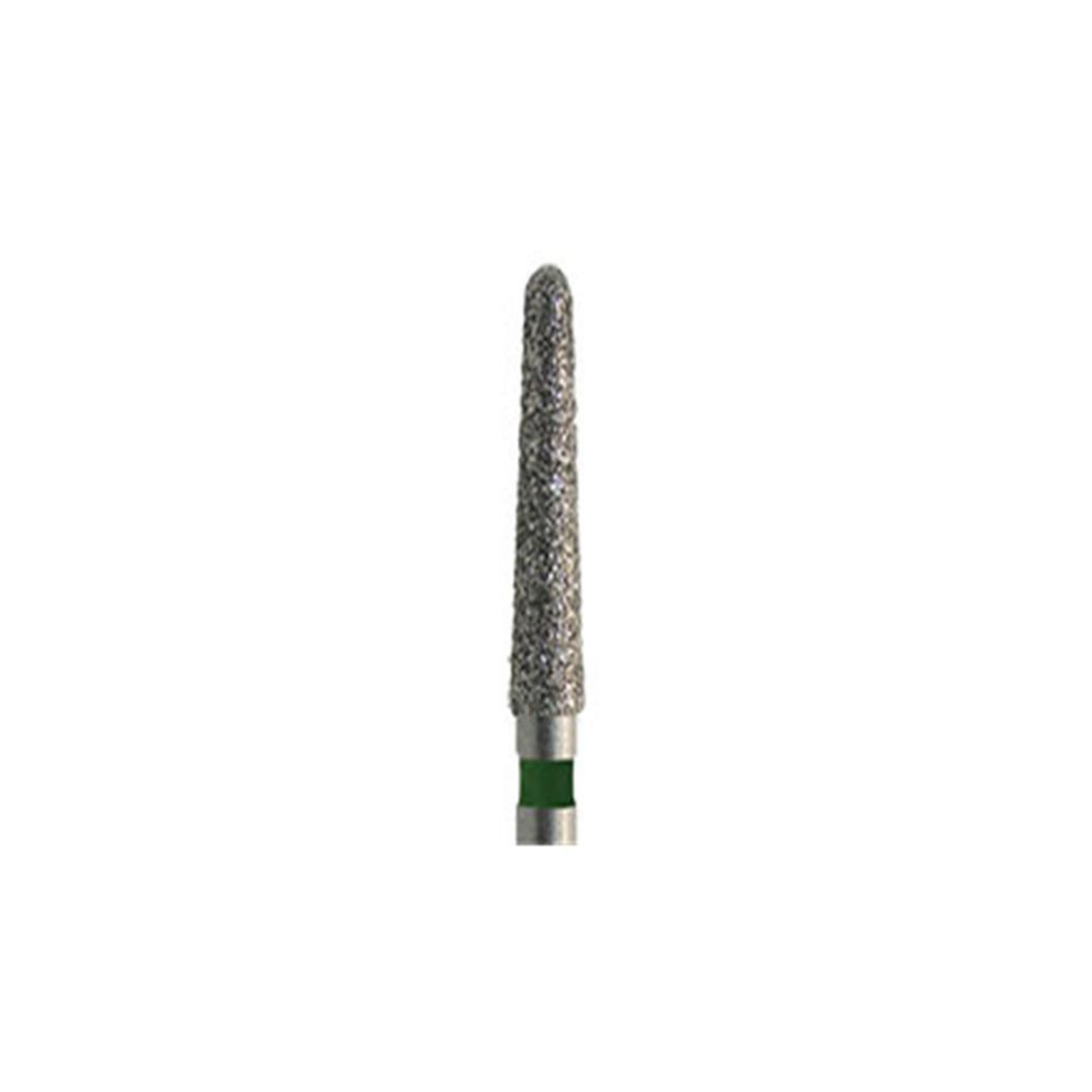Meisinger Diamond Bur, FG, Tapered Round End, # 850G, 2.1 mm, Coarse, Green, 5/Pk, 850G-021-FG product image