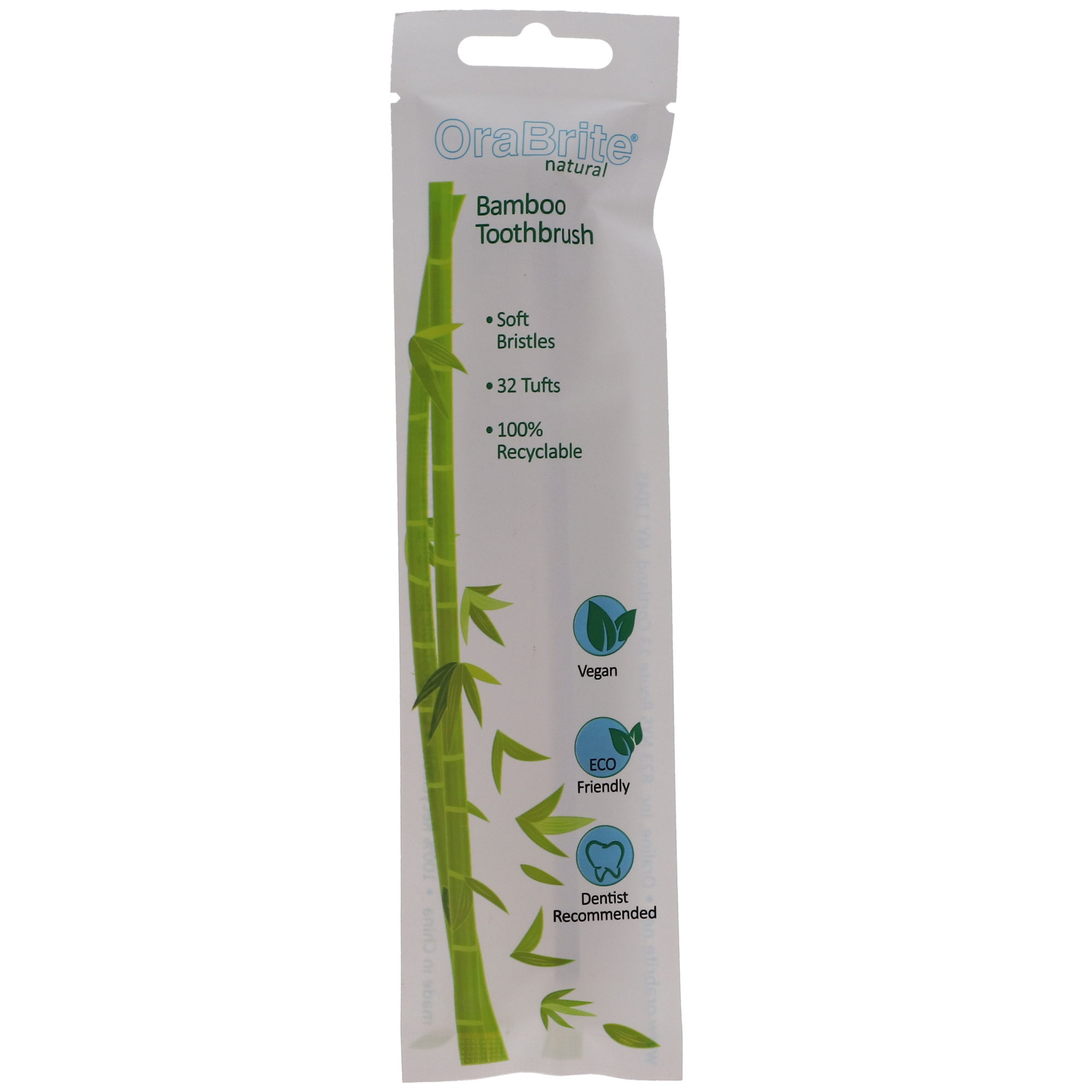 Bamboo Flat Trim Toothbrush, 72/Box, ORA22918 thumbnail 4