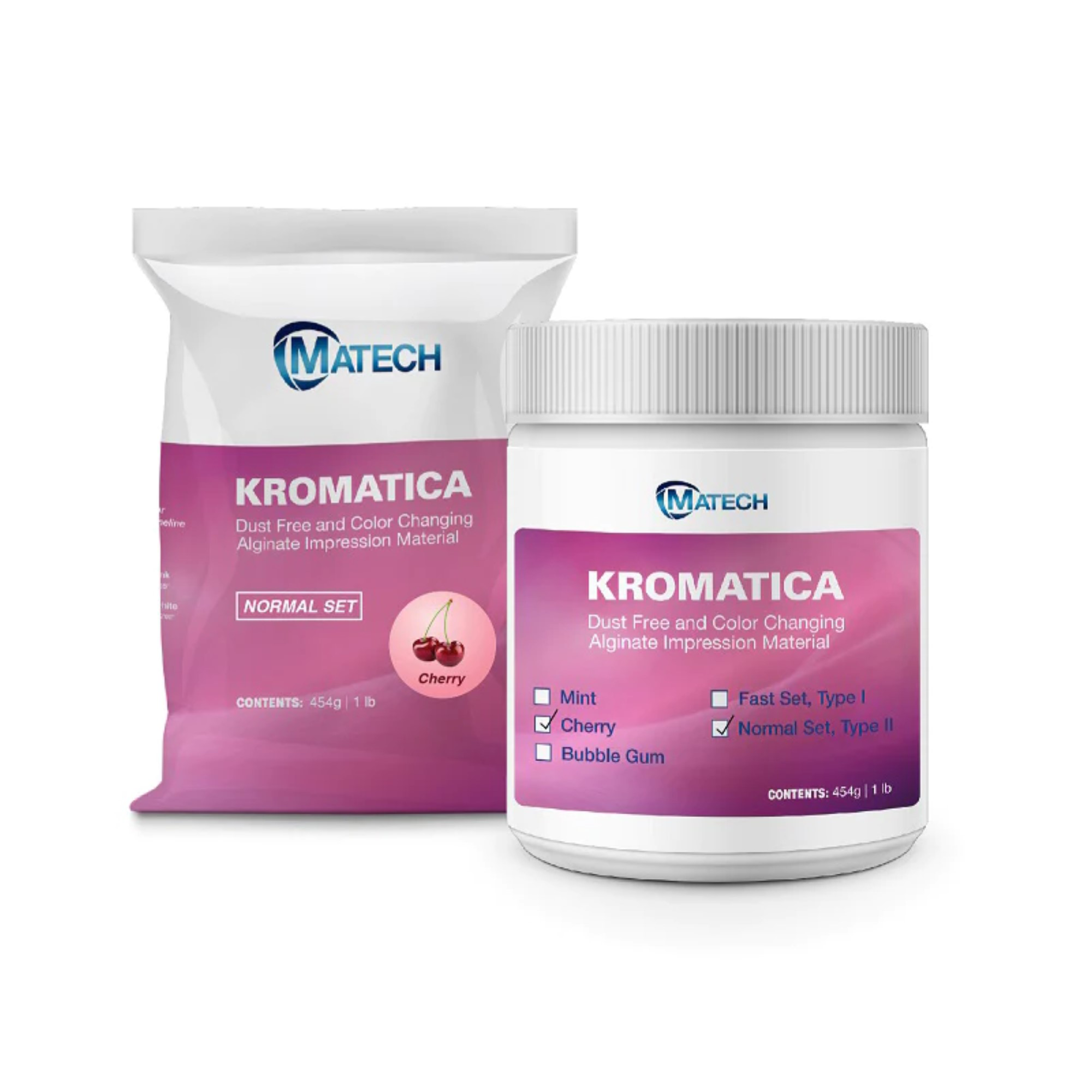 Kromatica Color-Changing Alginate Impression Material, Dust-Free, Normal Set, Container, 1 lb, Cherry, 305-125 thumbnail 4