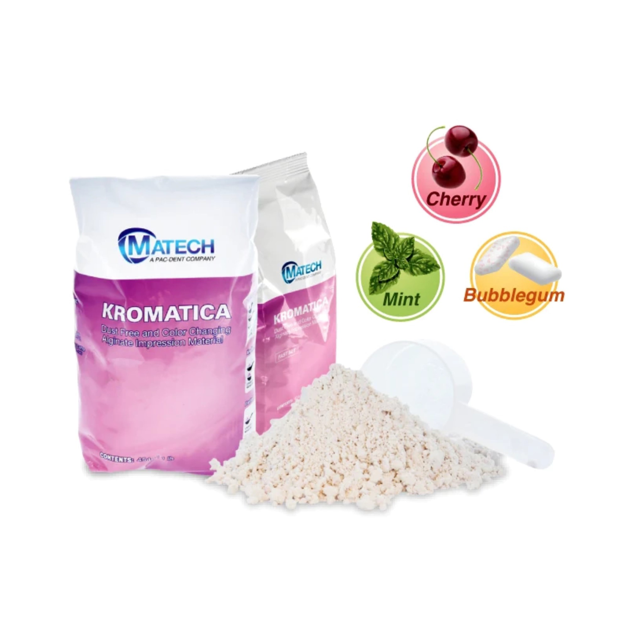 Kromatica Color-Changing Alginate Impression Material, Dust-Free, Normal Set, Pouch, 1 lb, Cherry, 305-205 product image
