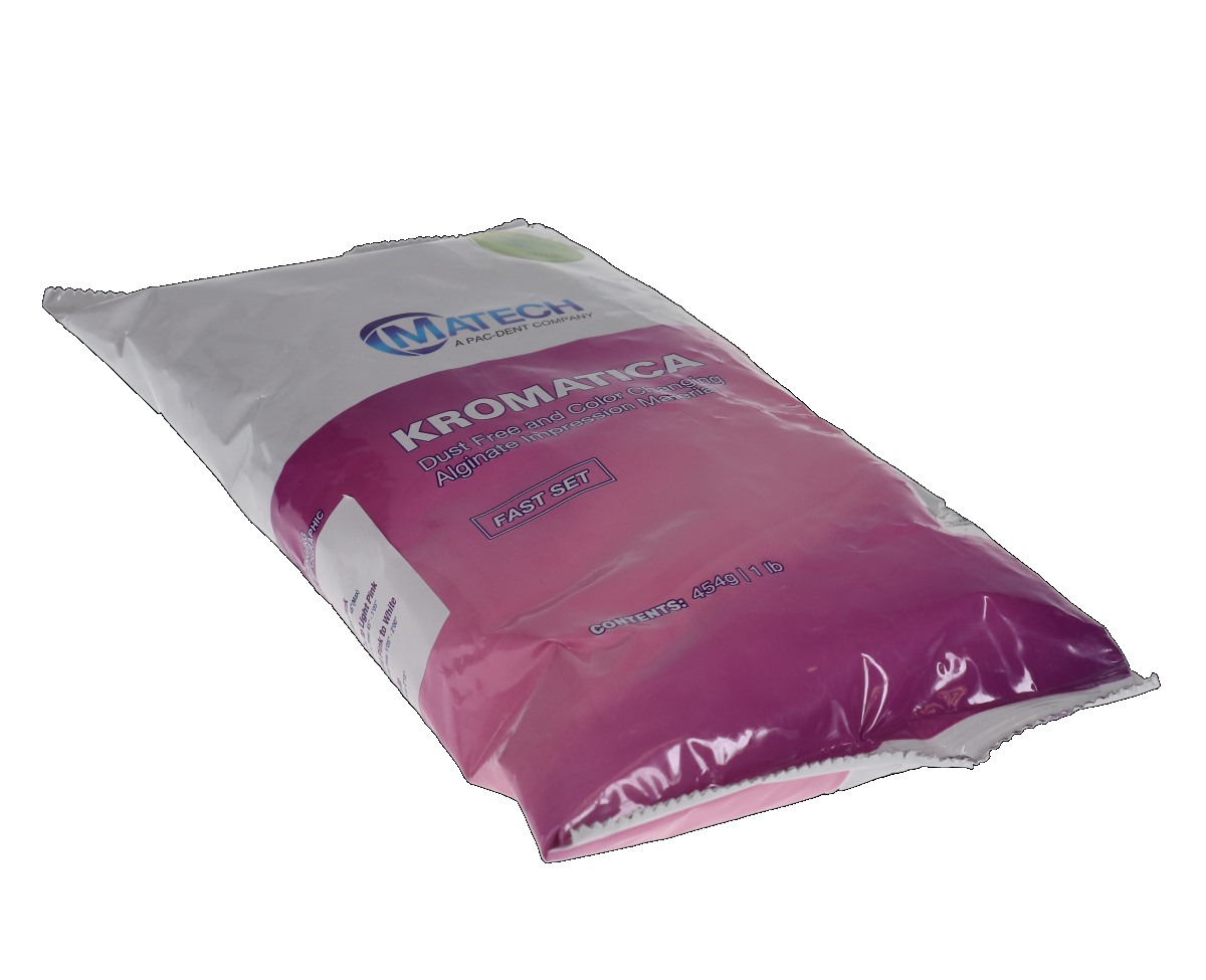 Kromatica Color-Changing Alginate Impression Material, Dust-Free, Fast Set, Pouch, 1 lb, Mint, 1/Pk, 305-202 image