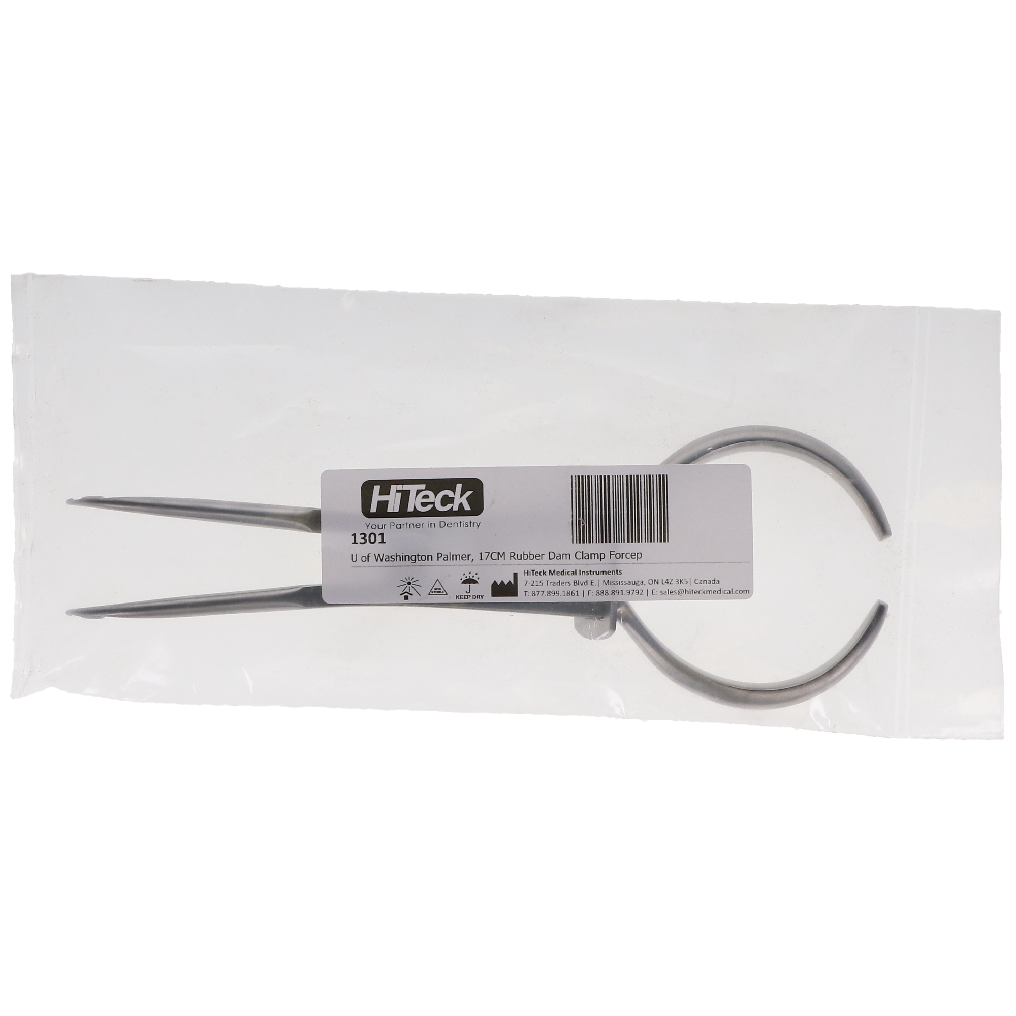 Rubber Dam Clamp Forceps, U of Washington Palmer, 17 cm, 1/Pk, 1301 thumbnail 5