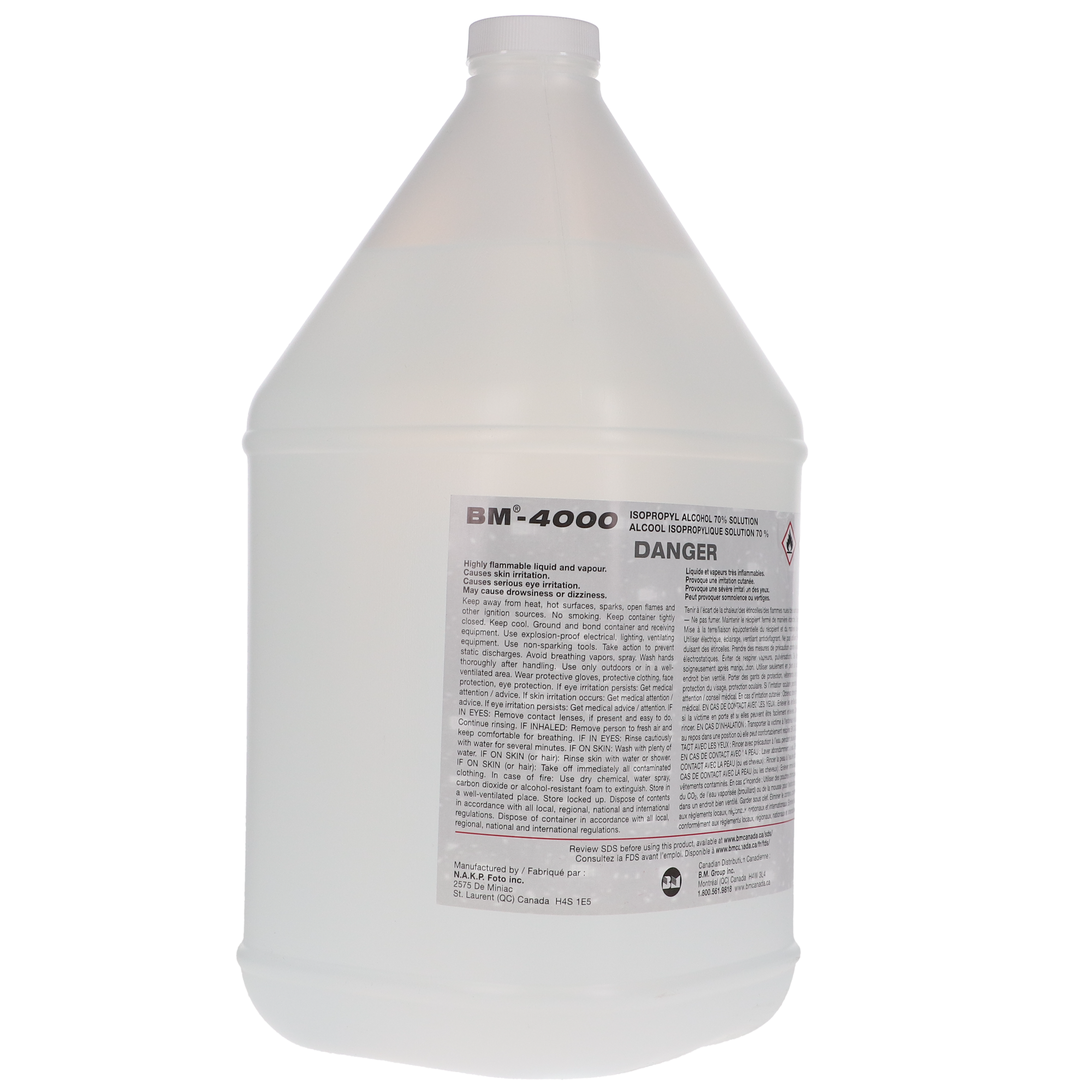 70% Isopropyl Alcohol, 4 L, 1/Pk, BM-4000 thumbnail 4