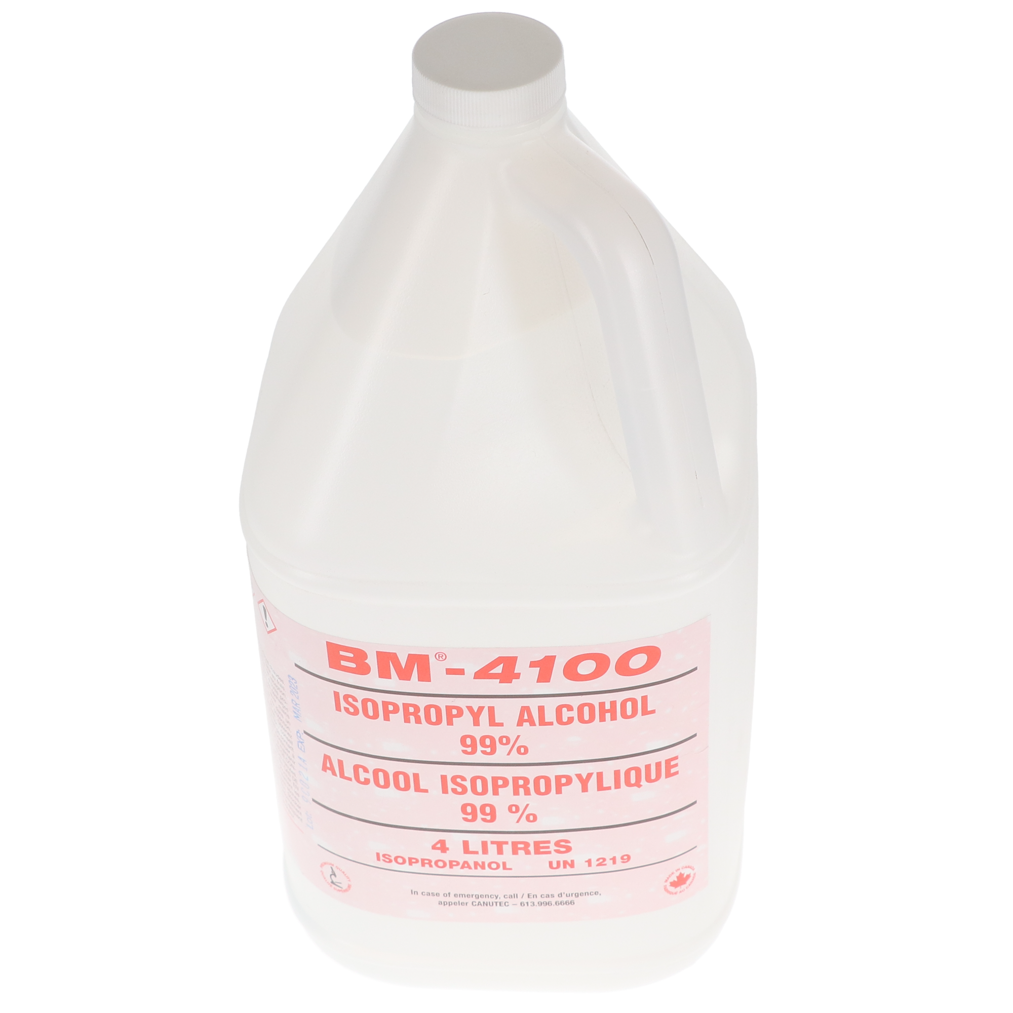 99% Isopropyl Alcohol, 4 L, 1/Pk, BM-4100 thumbnail 2