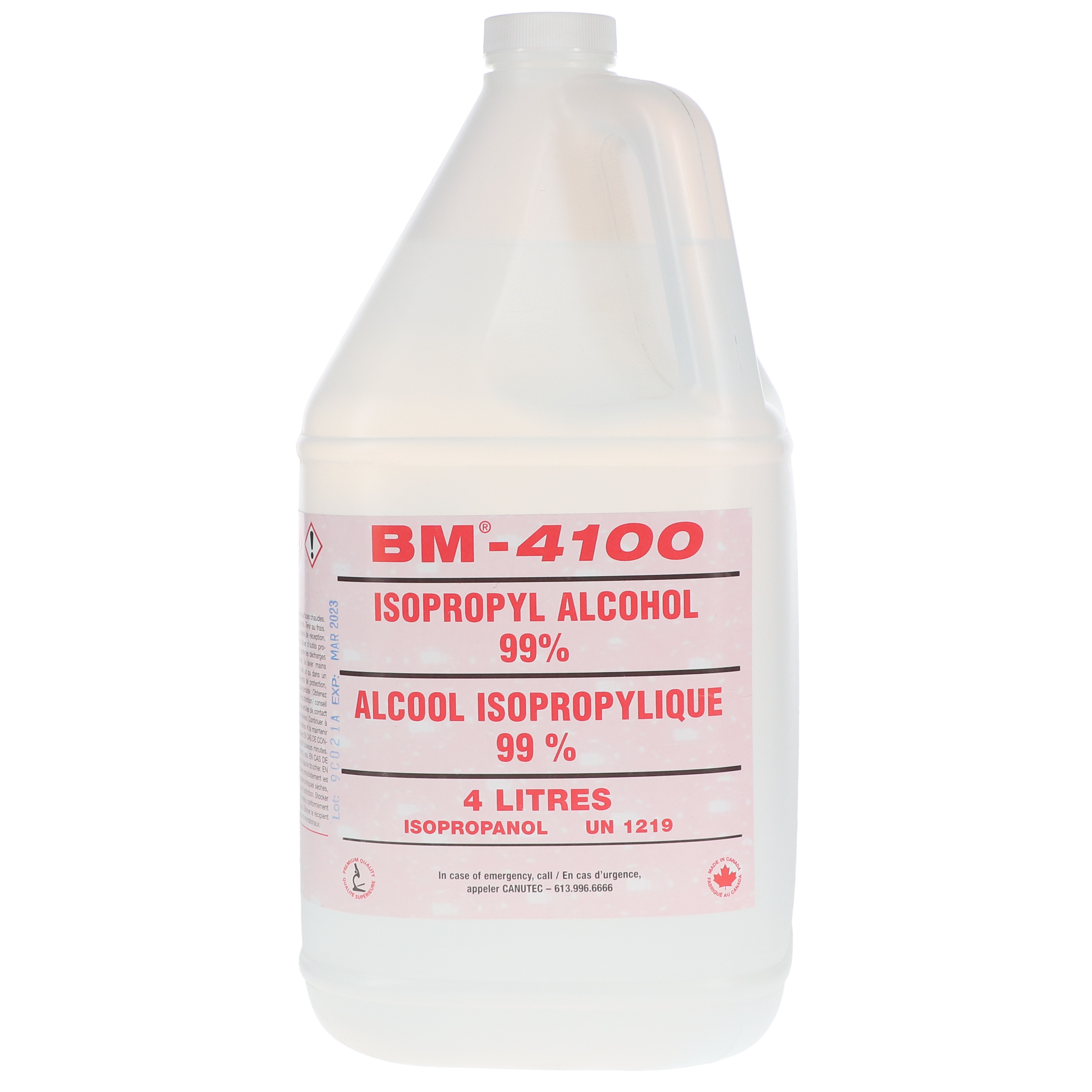 99% Isopropyl Alcohol, 4 L, 1/Pk, BM-4100 thumbnail 6