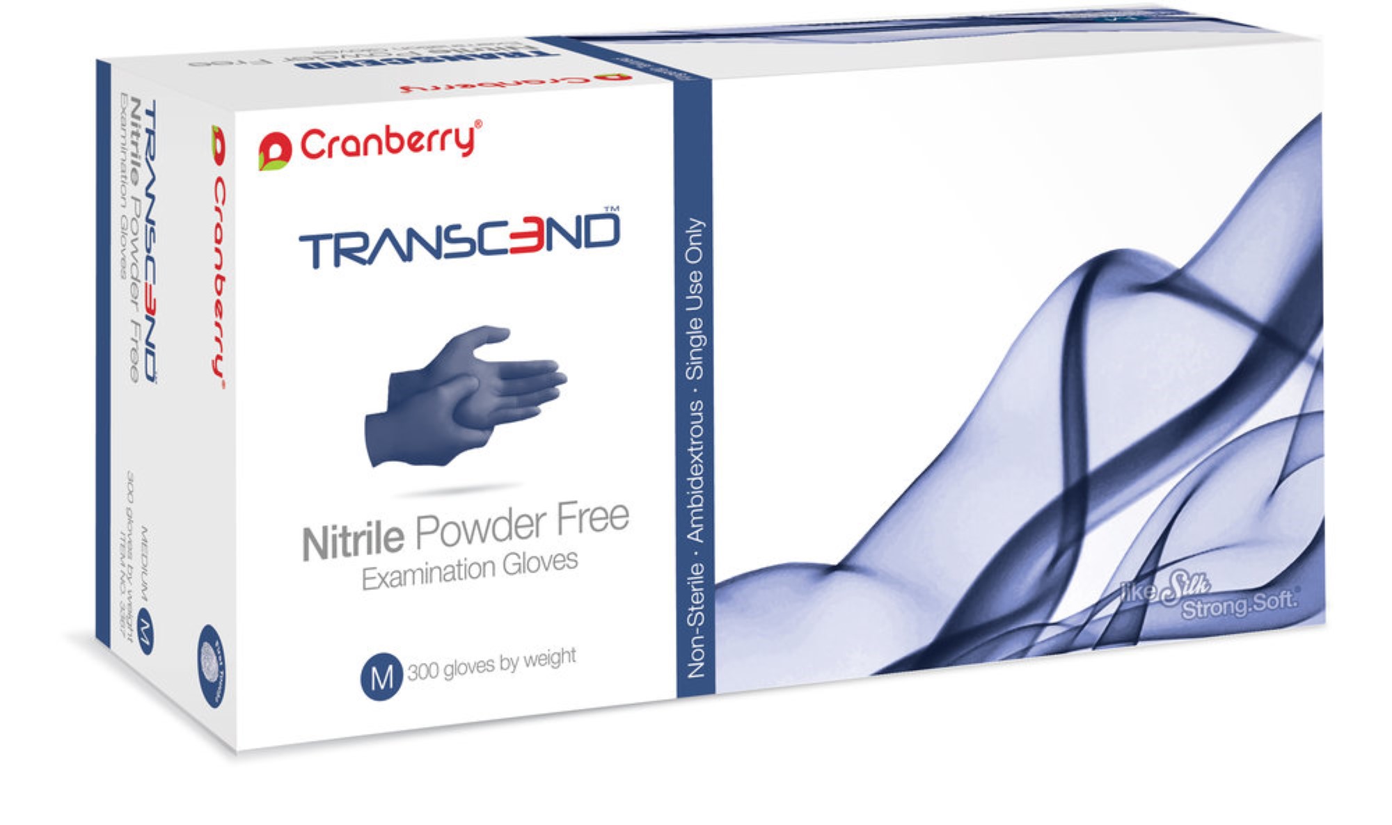 Transcend Nitrile Examination Gloves, Powder-Free, Large, 300/Box, 3368 - Transcend Nitrile Examination Gloves, Powder-Free, Large, 300/Box, 3368 - Image 1