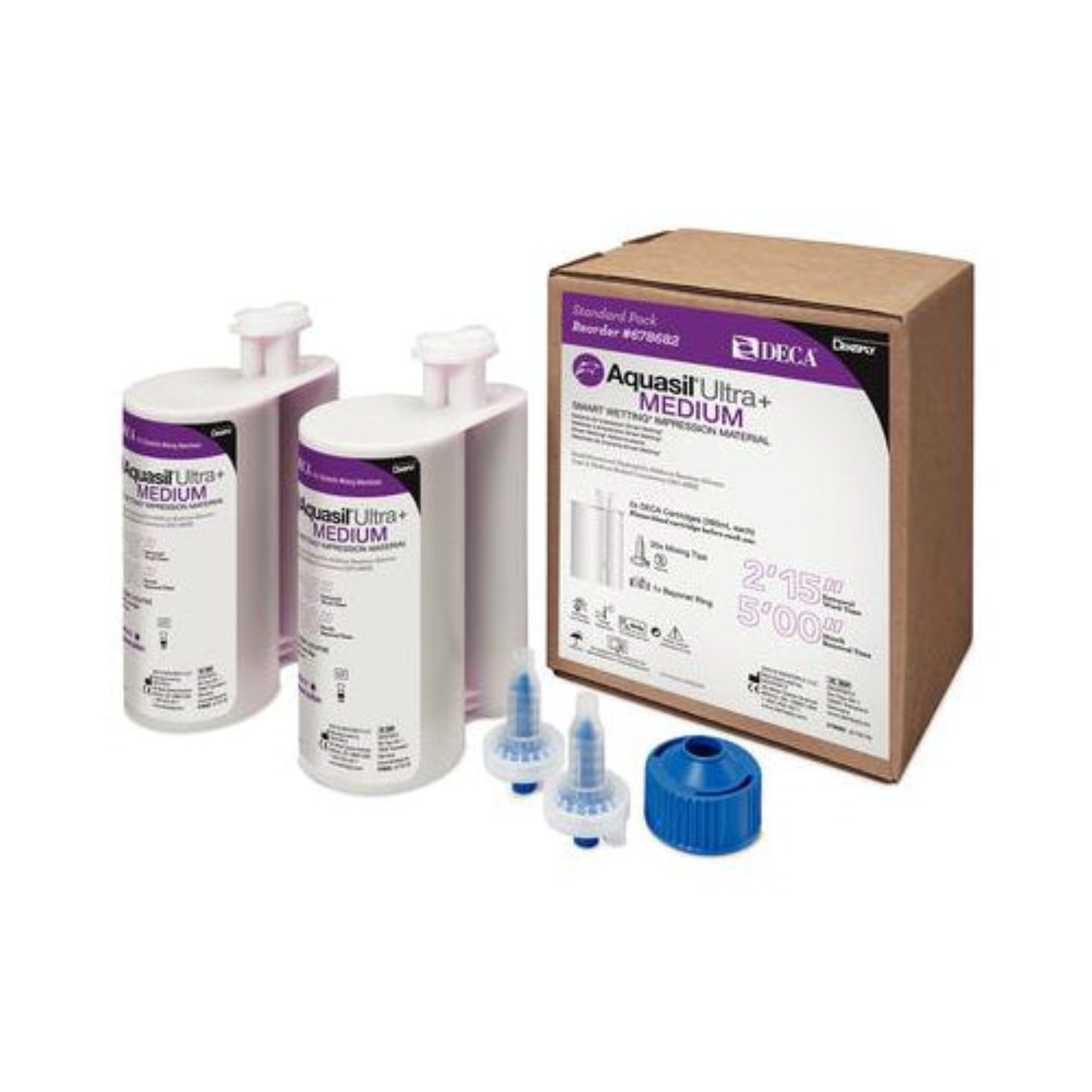 Aquasil Ultra DECA VPS Impression Material, Cartridge Refill, Monophase, Regular Set, 380 ml, 2/Pk product image