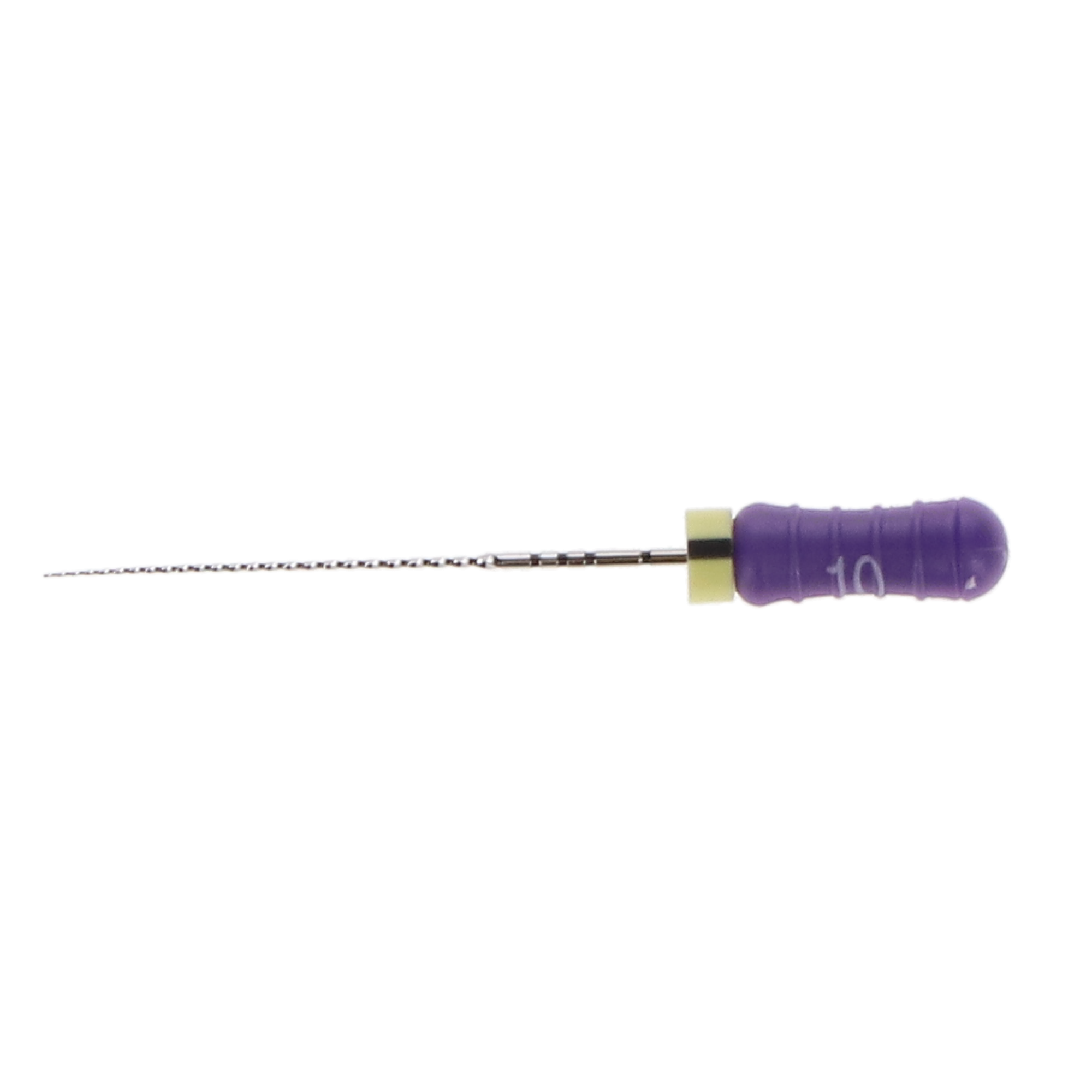 Ready-Steel C+ Stainless Steel Hand File, Sterile, 25 mm, # 10, Purple, 6/Pk, A012X02501004 product image
