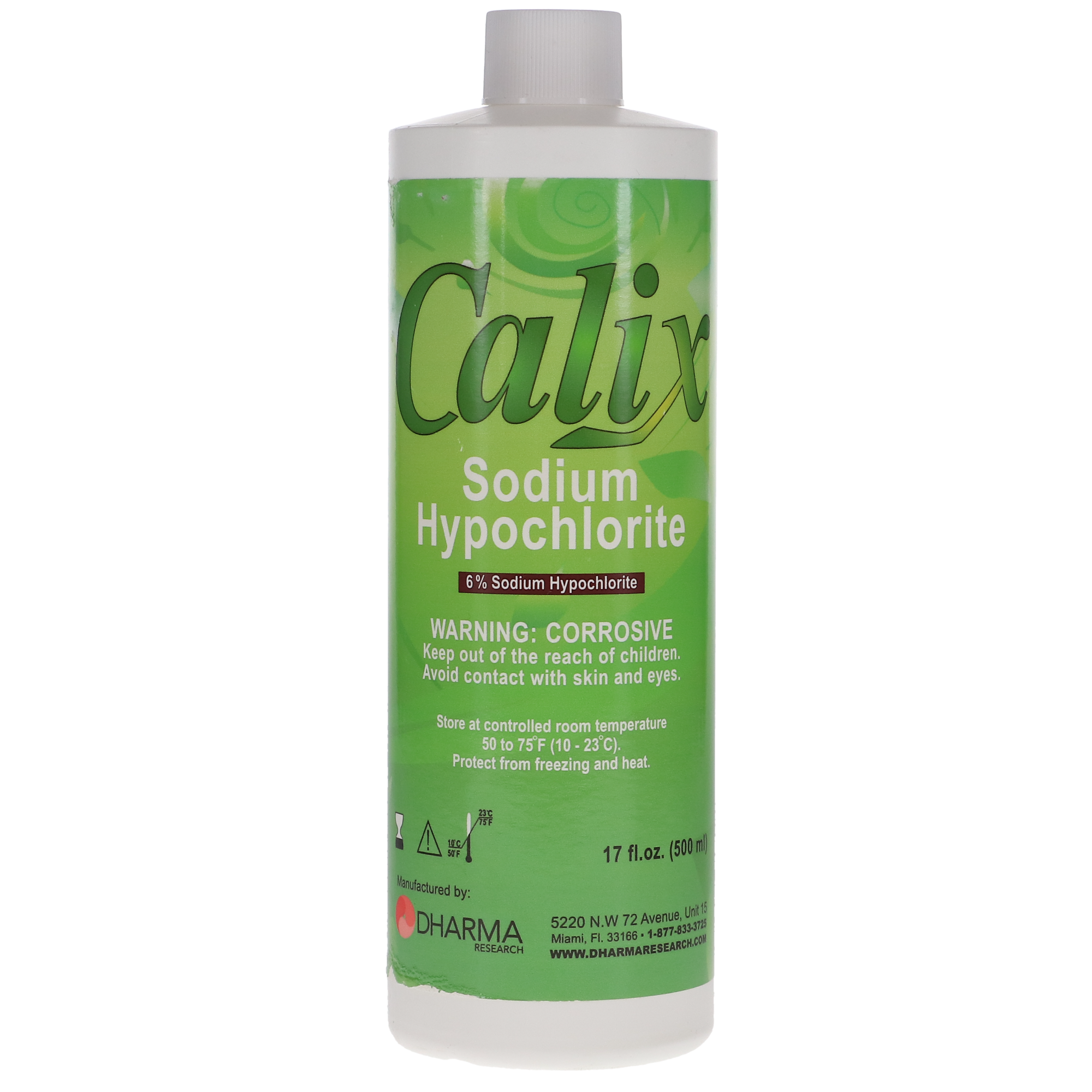 Dharma Research - Calix - 6% Sodium Hypochlorite Solution, 500ml, 28-00007 product image
