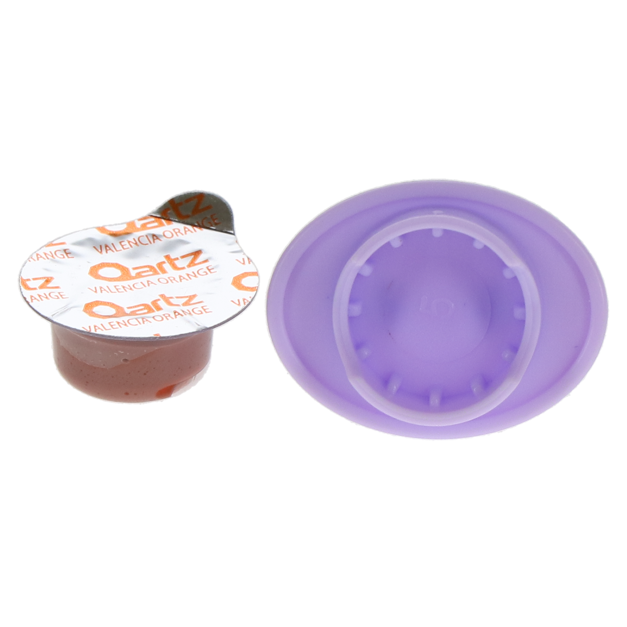 Qartz Prophy Paste Cups, 1.23% Fluoride Ion, Medium, Valencia Orange, 200/Box, 58-00211 image