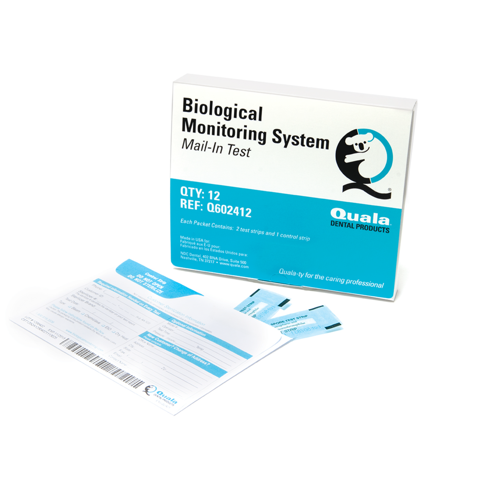 Quala - Biological Monitoring Test Strips 52 tests/bx product image