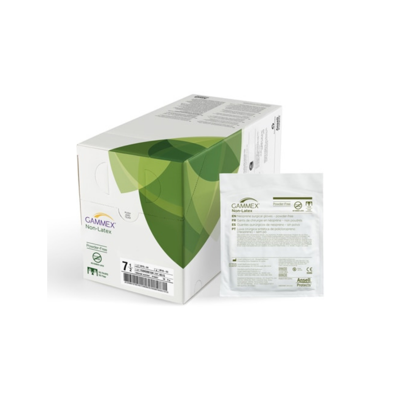 Gammex Sterile Neoprene Surgical Gloves Size 7.0 50 pr/Bx 4/Cs product image