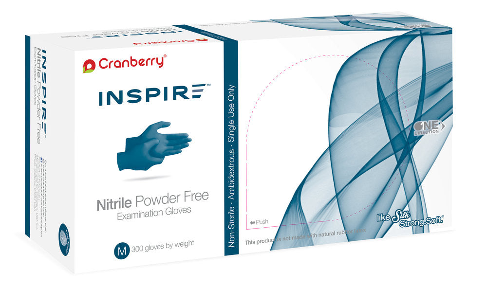 Inspire Nitrile Examination Gloves, Powder-Free, Large, 300/Box, 3388 product image