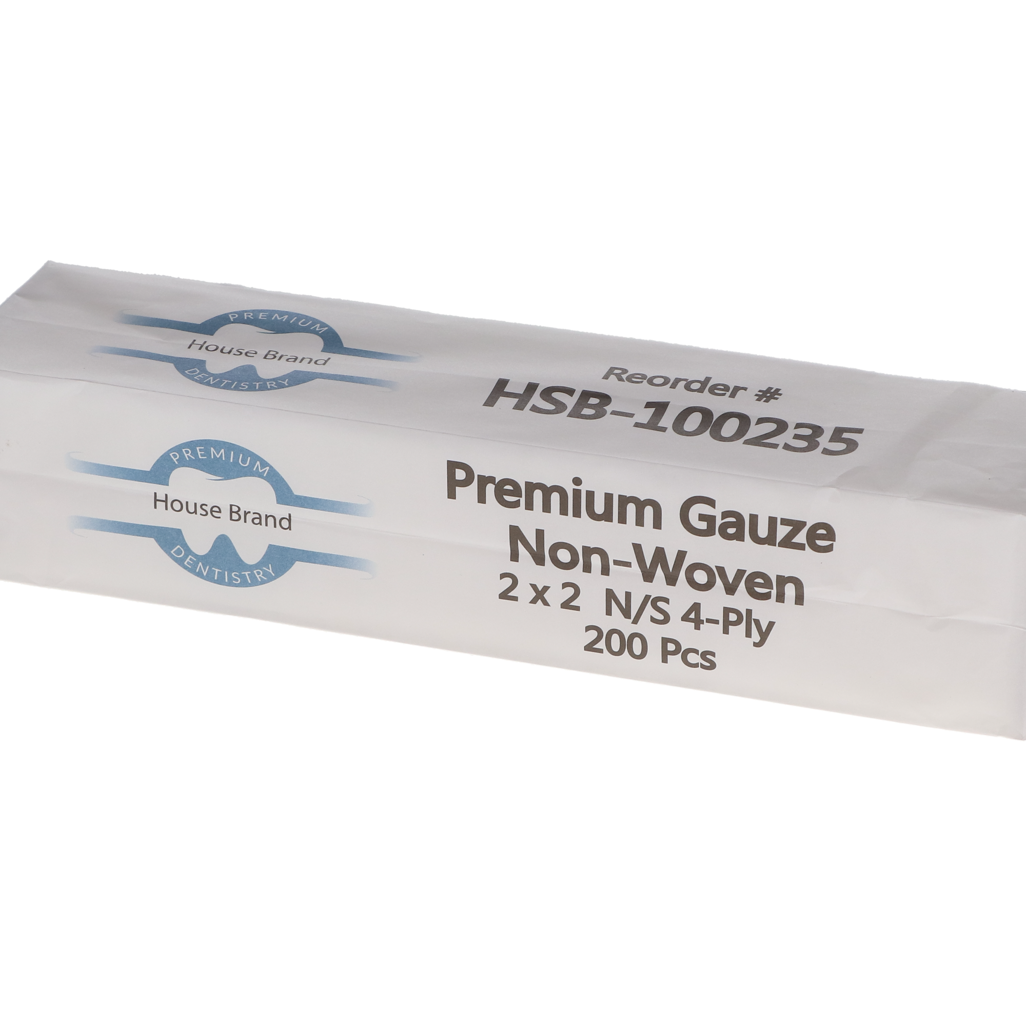 Premium Gauze Non-Woven 2x2 N/S 4-Ply 200/Pk LOOSE, 100235 thumbnail 4