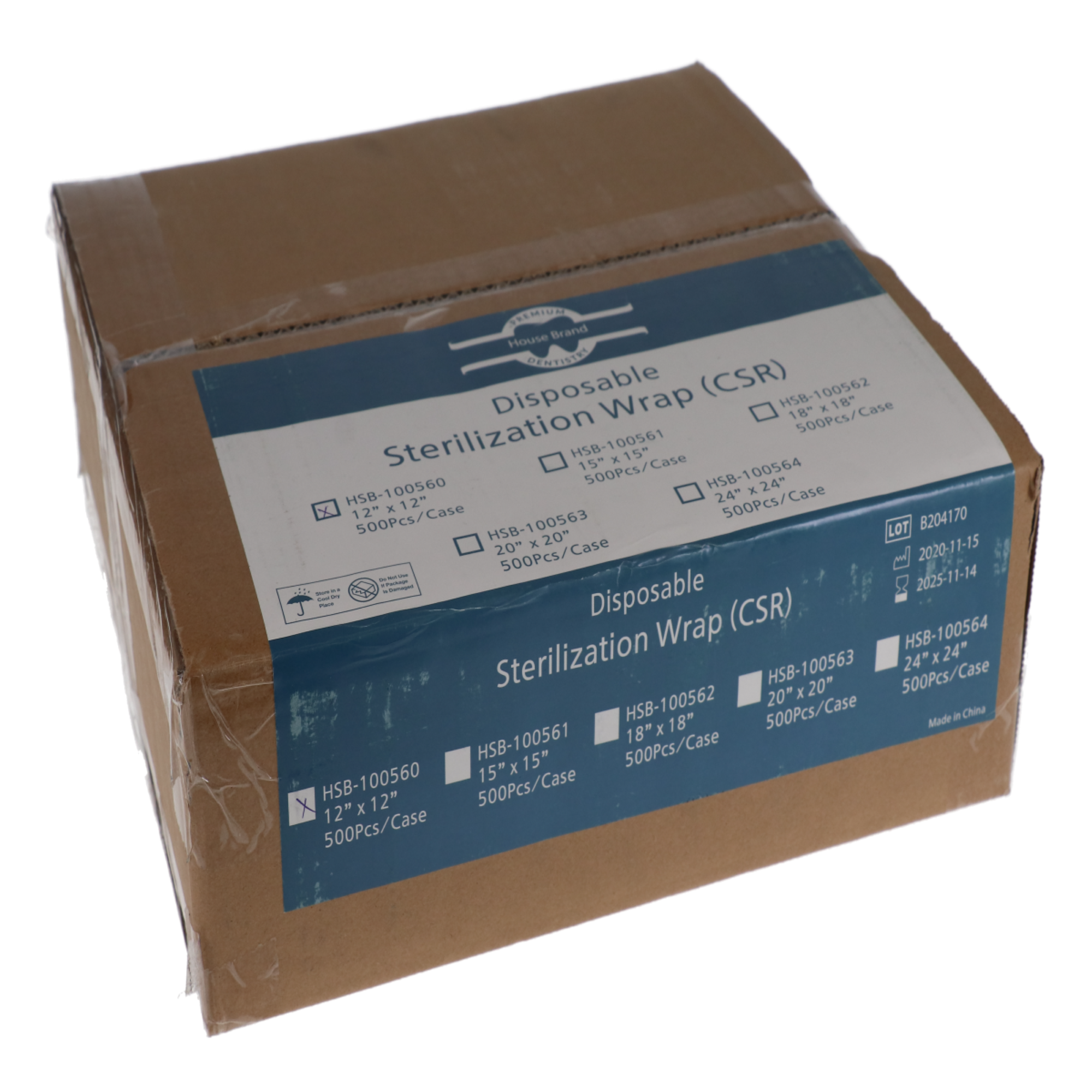 CSR Sterilization Wraps, 12 x 12 in, 100/Pk, 100560 - 100 / PK thumbnail 5