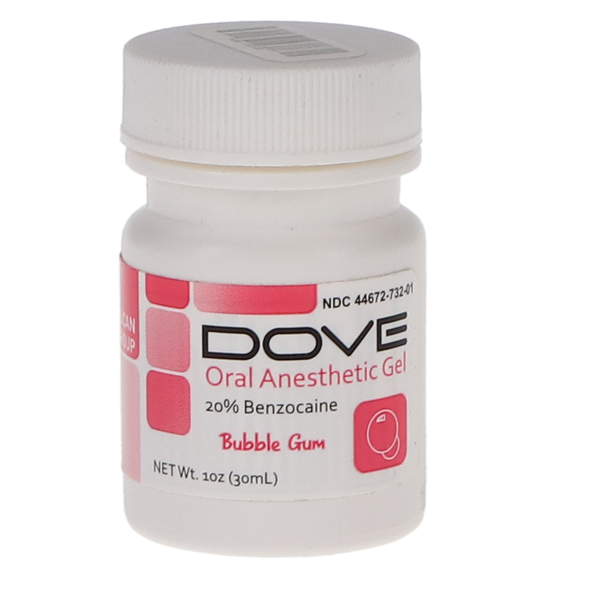 Topical Benzocaine Gel, 20%, 1 oz/Bt, Bubble Gum, 1/Pk product image
