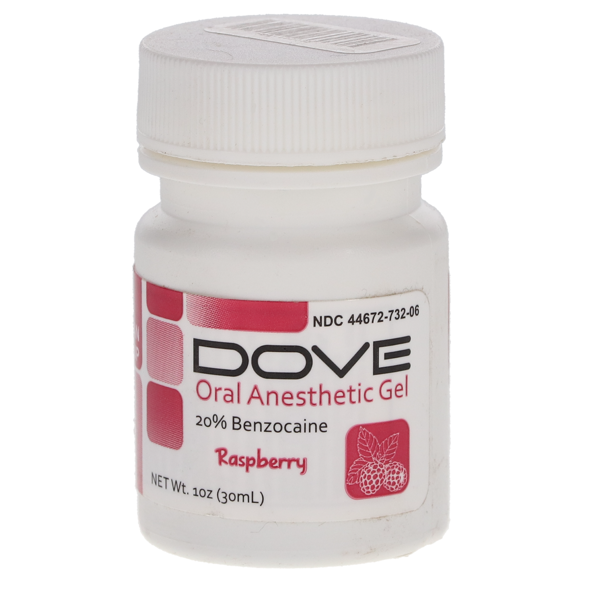 Topical Benzocaine Gel, 20%, 1 oz/Bt, Raspberry, 1/Pk product image