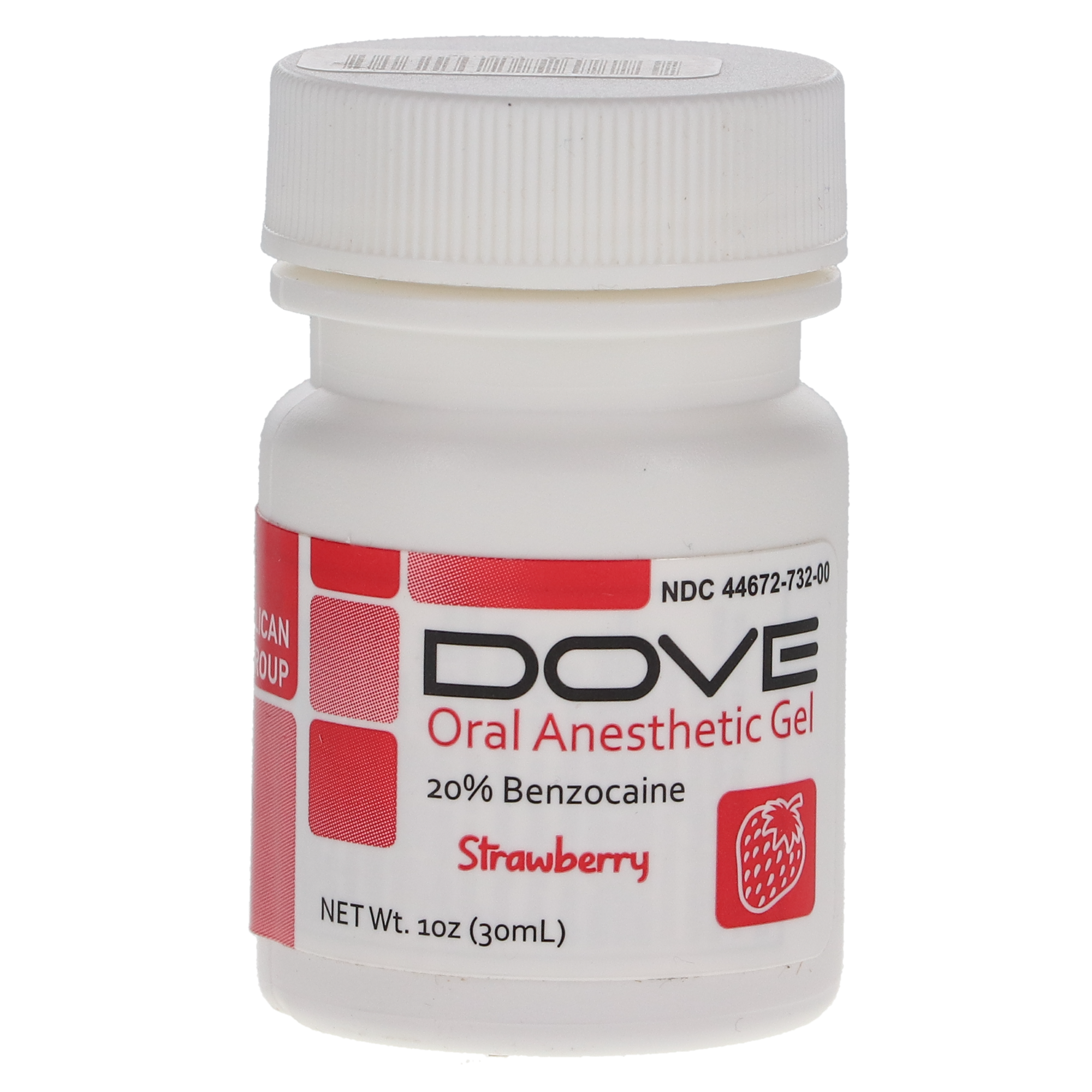 Topical Benzocaine Gel, 20%, 1 oz/Bt, Strawberry, 1/Pk product image