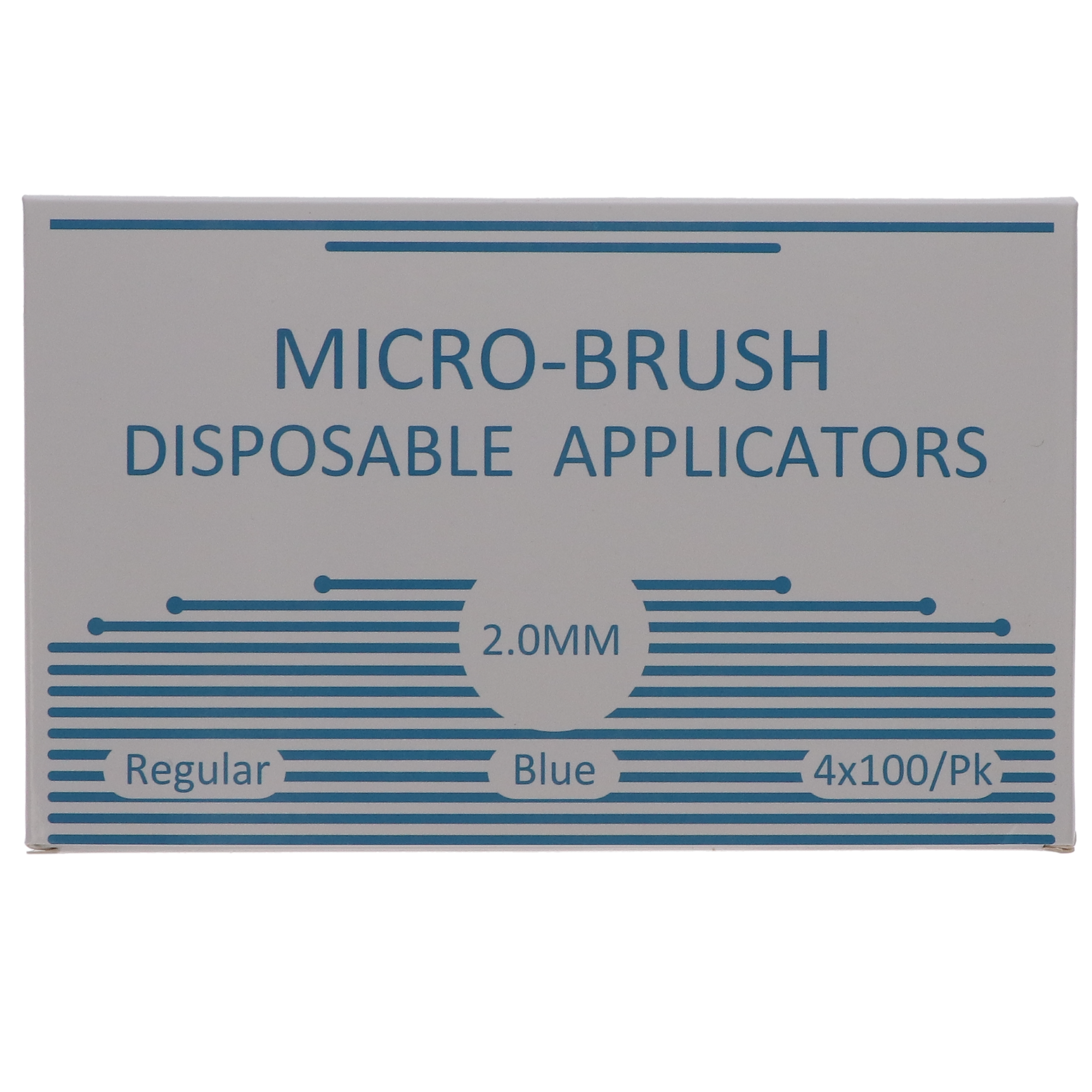 Micro-Brush Disposable Applicators, Regular, Blue, 4 x 100/Pk thumbnail 3