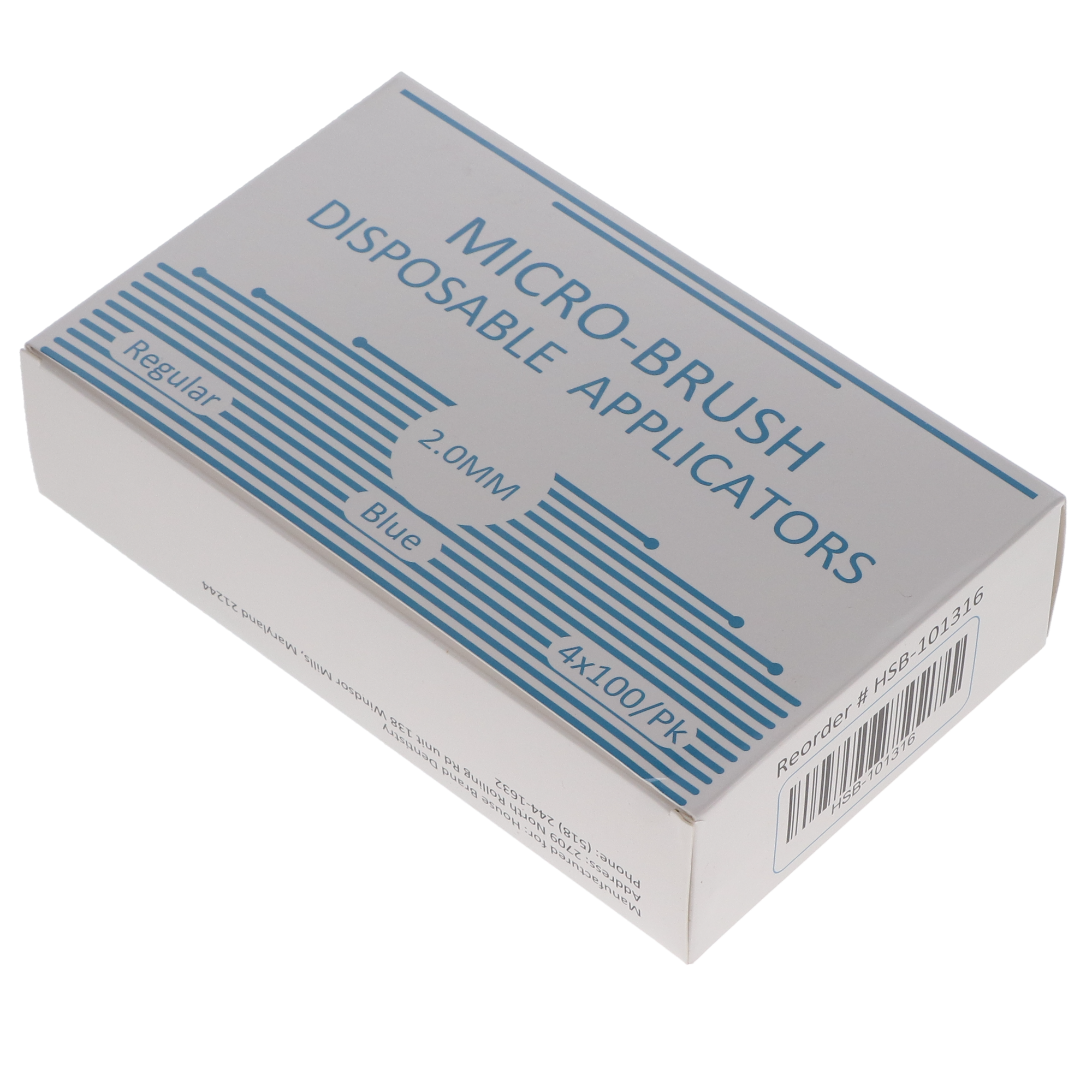 Micro-Brush Disposable Applicators, Regular, Blue, 4 x 100/Pk thumbnail 5