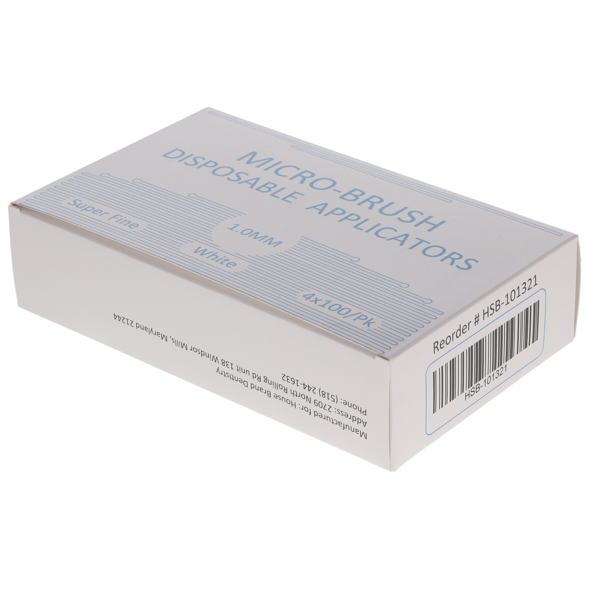 Micro-Brush Disposable Applicators, Super Fine, White, 4 x 100/Pk thumbnail 4