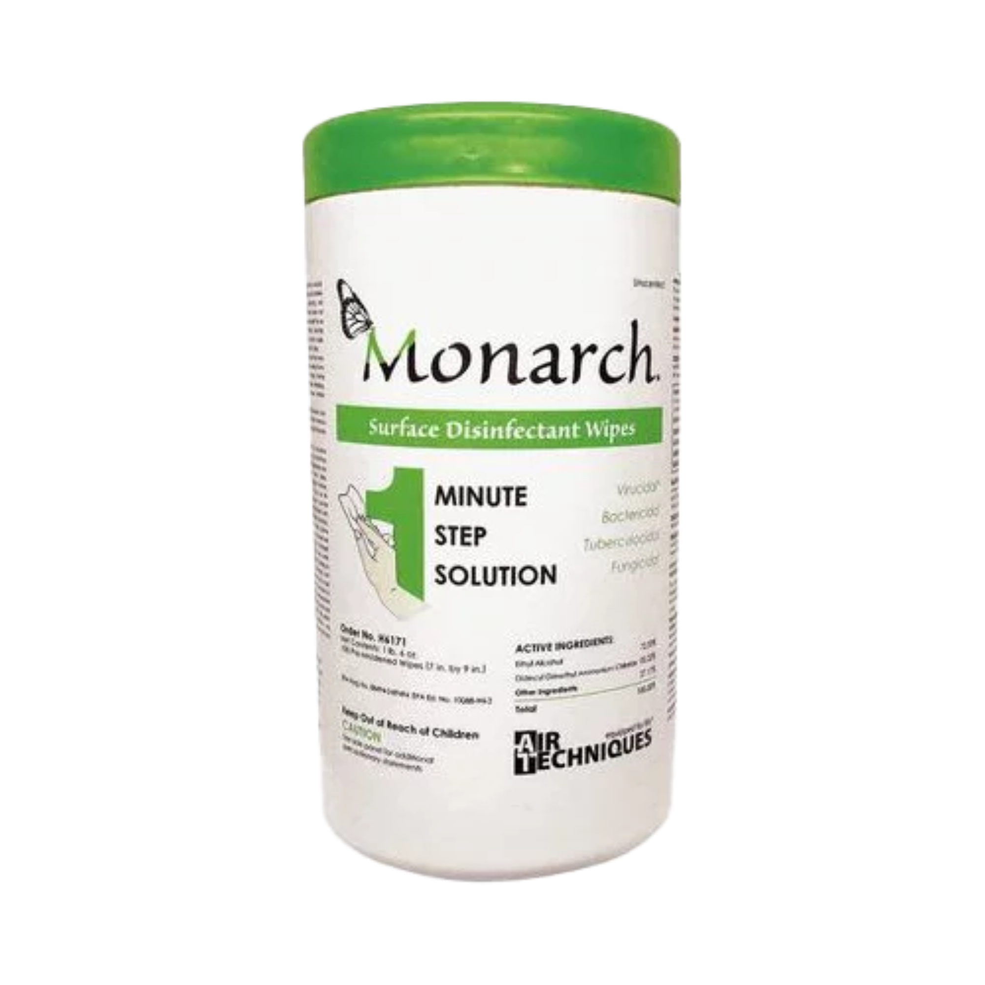 Air Tech - Disinfectant Wipes (Pre-moistened): 1 Canister with Wipes (100 ea. 7â€ x 9â€) product image