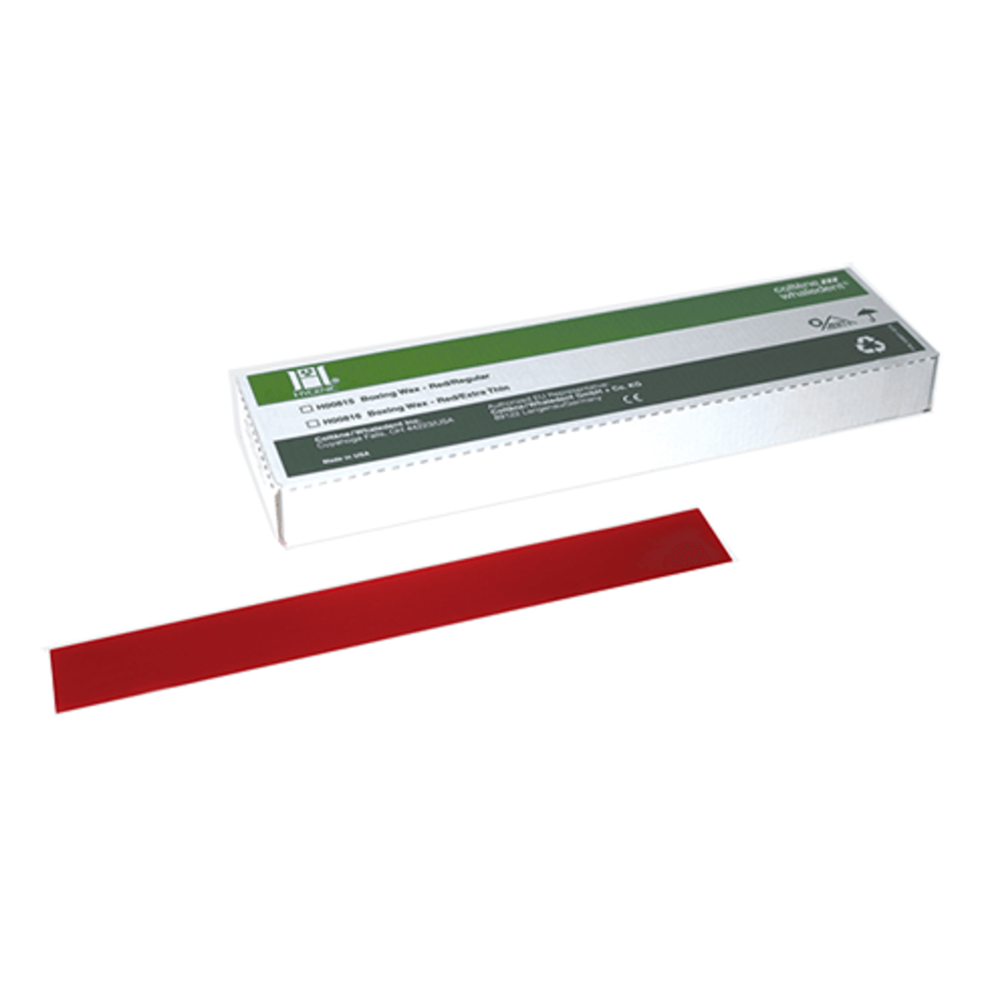 Coltene - Hygenic Boxing Wax Strips - Red 12" x 1.50" x .040" (Extra-Thin), 5 Lb. Package, H00838 - Coltene - Hygenic Boxing Wax Strips - Red 12" x 1.50" x .040" (Extra-Thin), 5 Lb. Package, H00838 - Image 1
